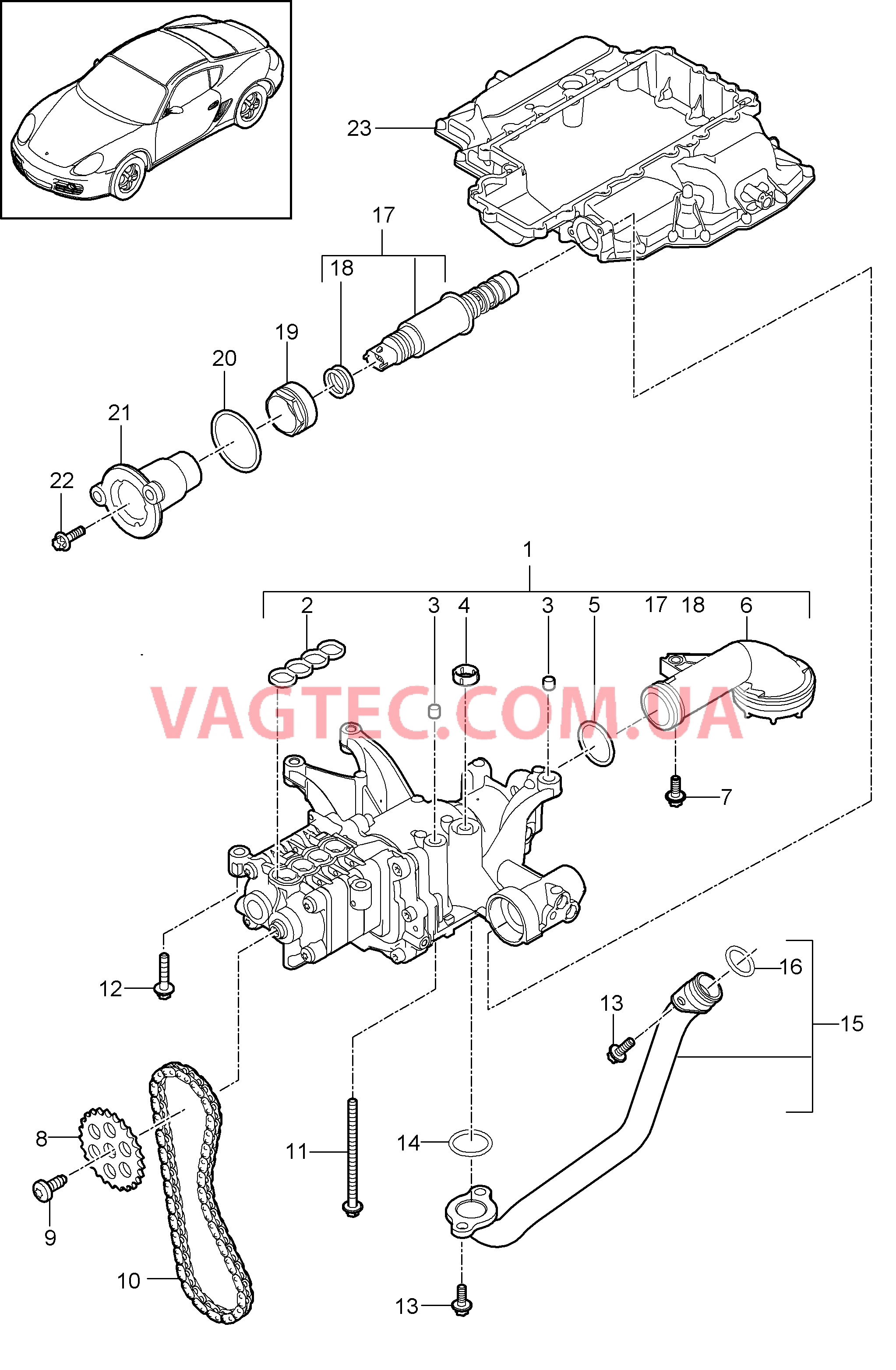 104-000 Масляный насос
						
						MA1.20, MA1.21 для PORSCHE Cayman 2009-2012