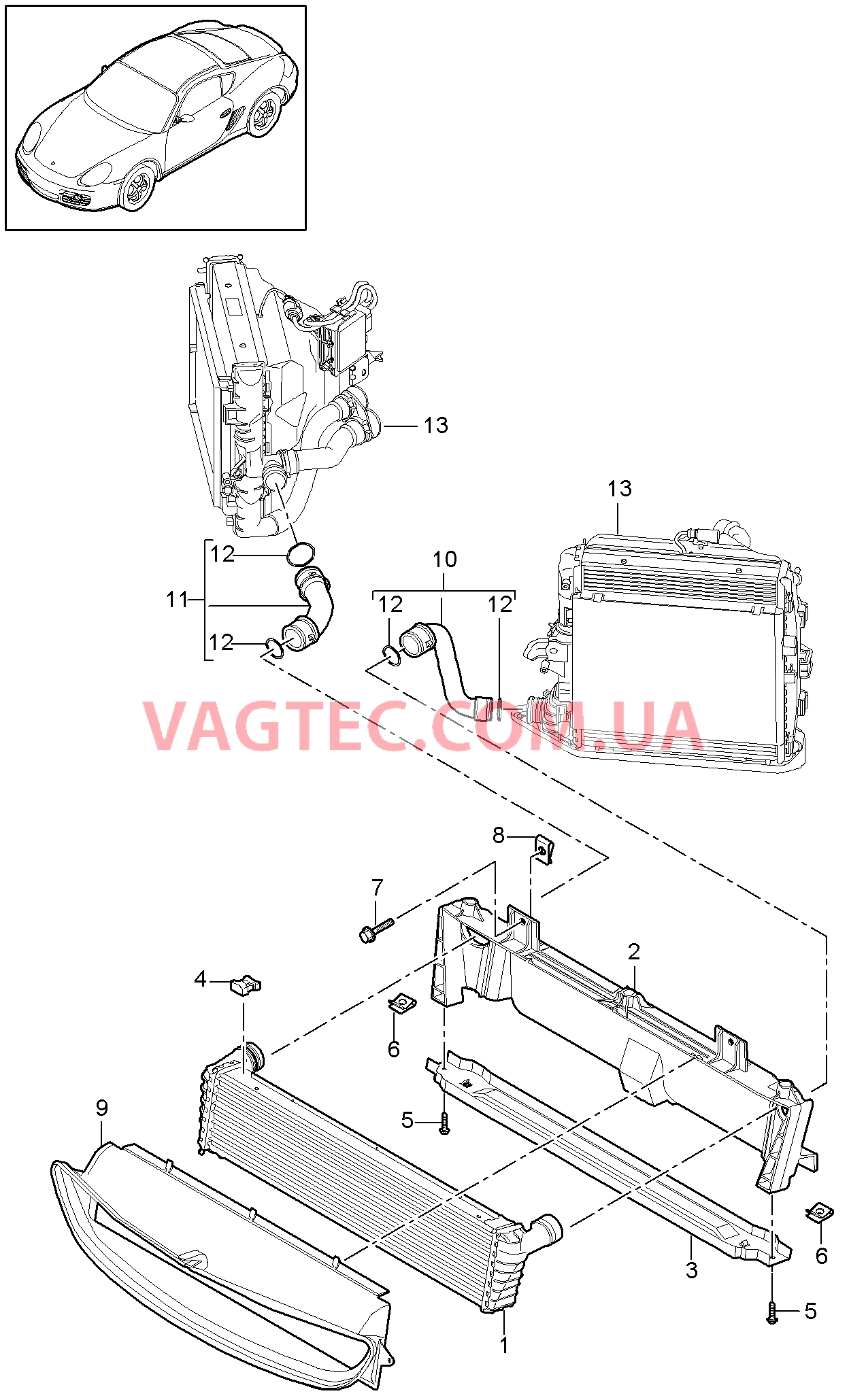 105-017 Жидкостный радиатор, средний
						
						MA1.21, I250, MA1.20, I183, MA1.21, I183/480 для PORSCHE Cayman 2009-2012USA