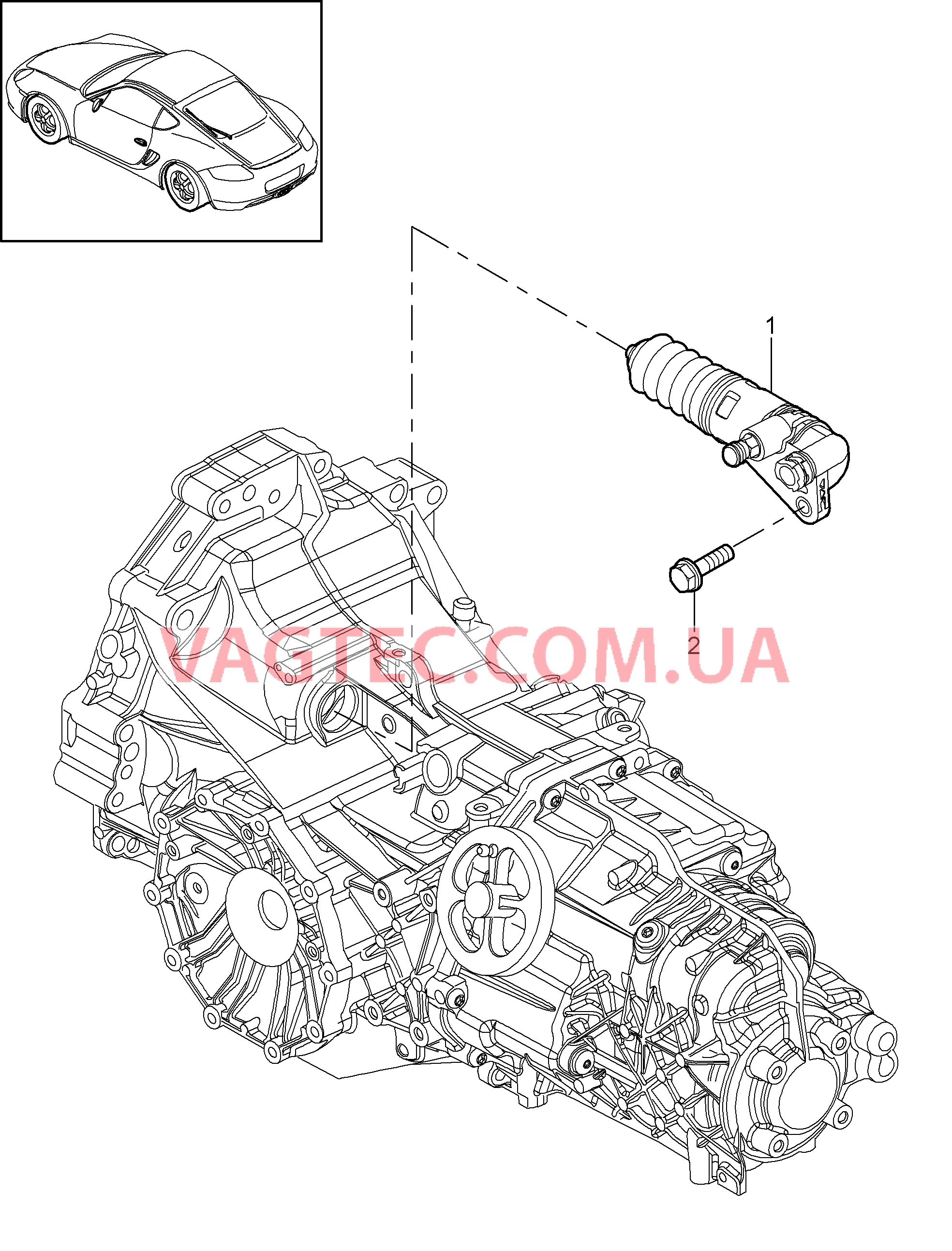 301-005 Разъединение муфты
						
						G87.10/40, I480 для PORSCHE Cayman 2009-2012USA