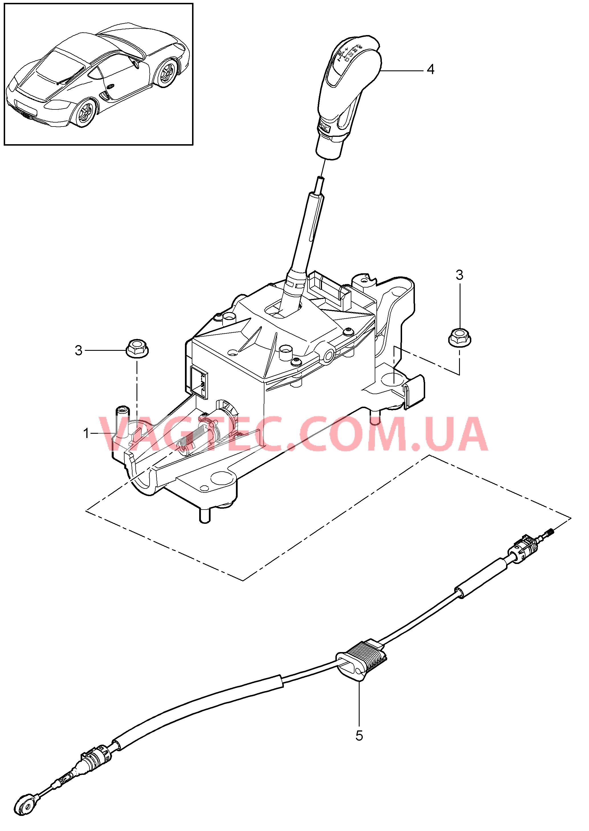 701-001 Селектор, PDK
						
						I250 для PORSCHE Cayman 2009-2012USA