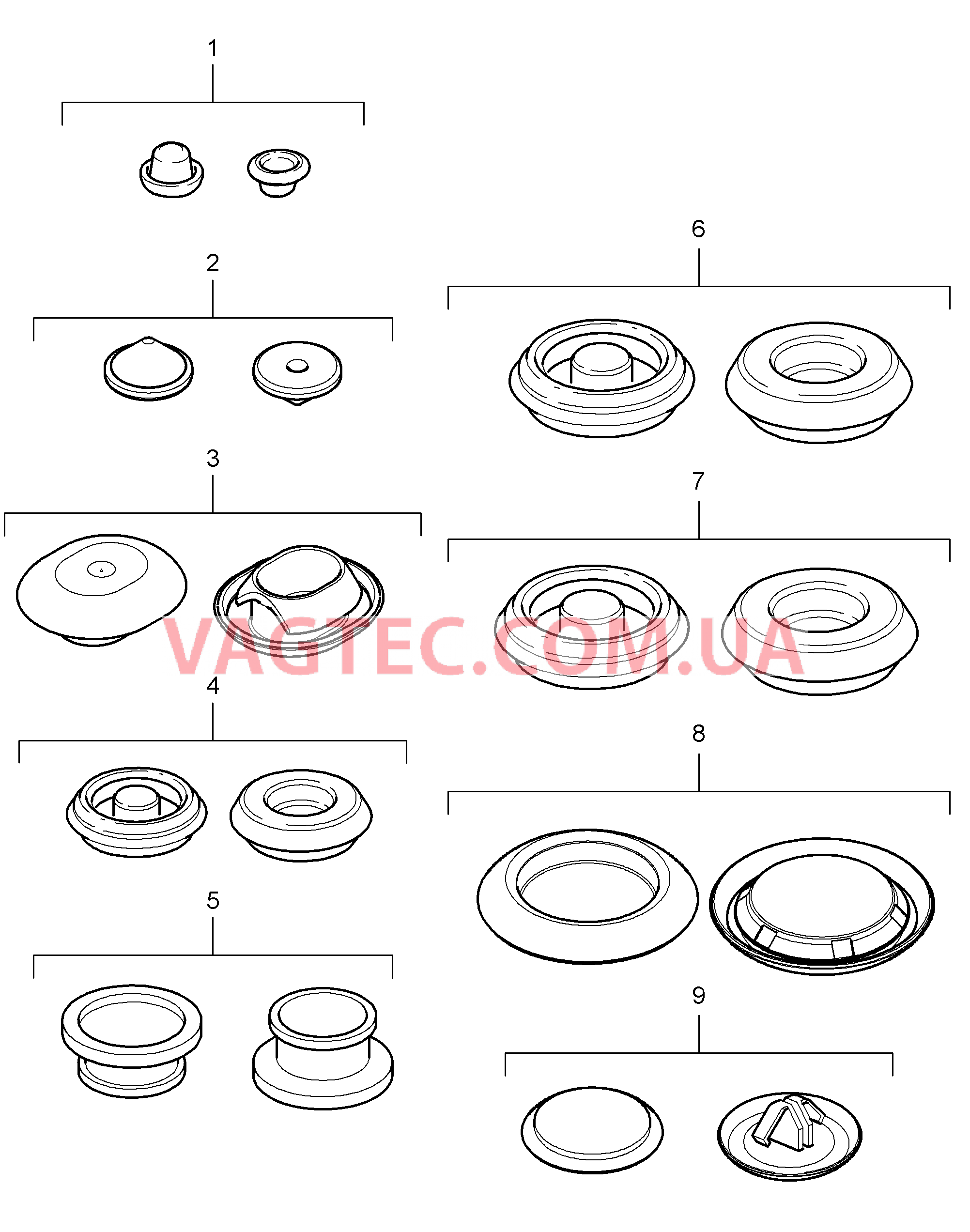 801-002 Пробка для PORSCHE Cayman 2009-2012