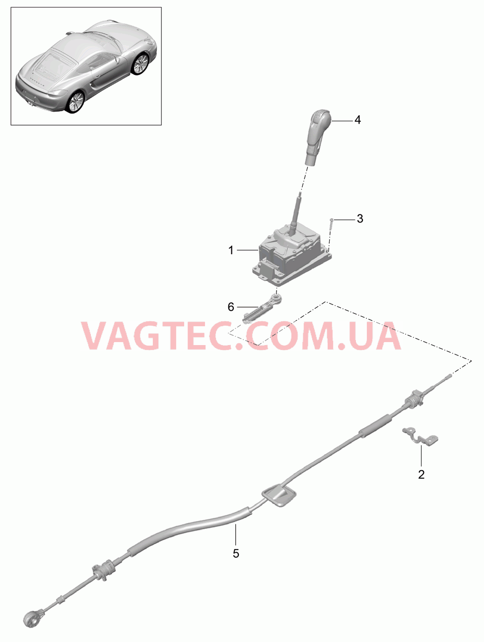 701-001 Селектор, PDK
						
						I250 для PORSCHE Cayman 2014-2016USA