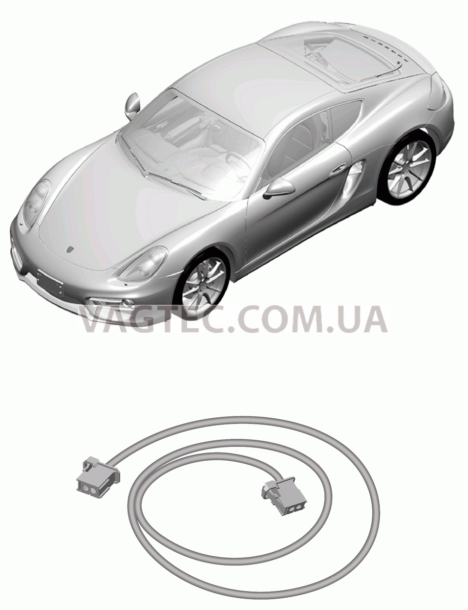 902-050 Световод для PORSCHE Cayman 2014-2016USA