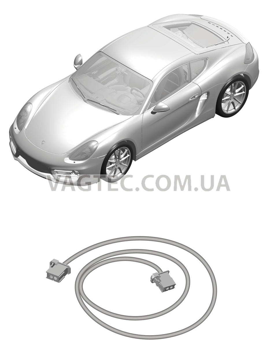 902-060 Жгуты проводов, Подушка безопасности, Ремень безопасности для PORSCHE Cayman 2014-2016USA