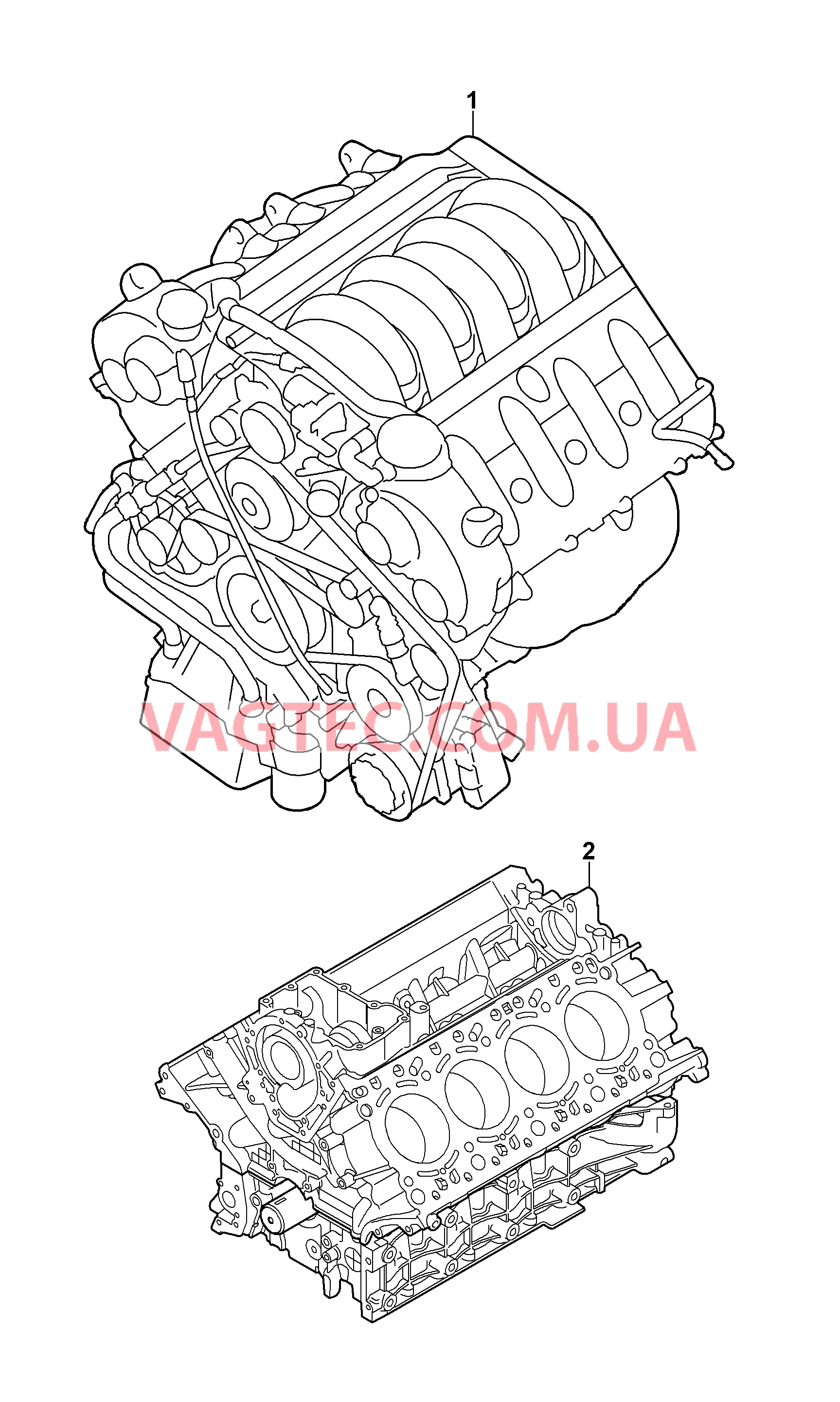 101-000 Запасной двигатель, Шорт-блок
						
						M48.00/50, M48.00/50 для PORSCHE Cayenne 2003-2006