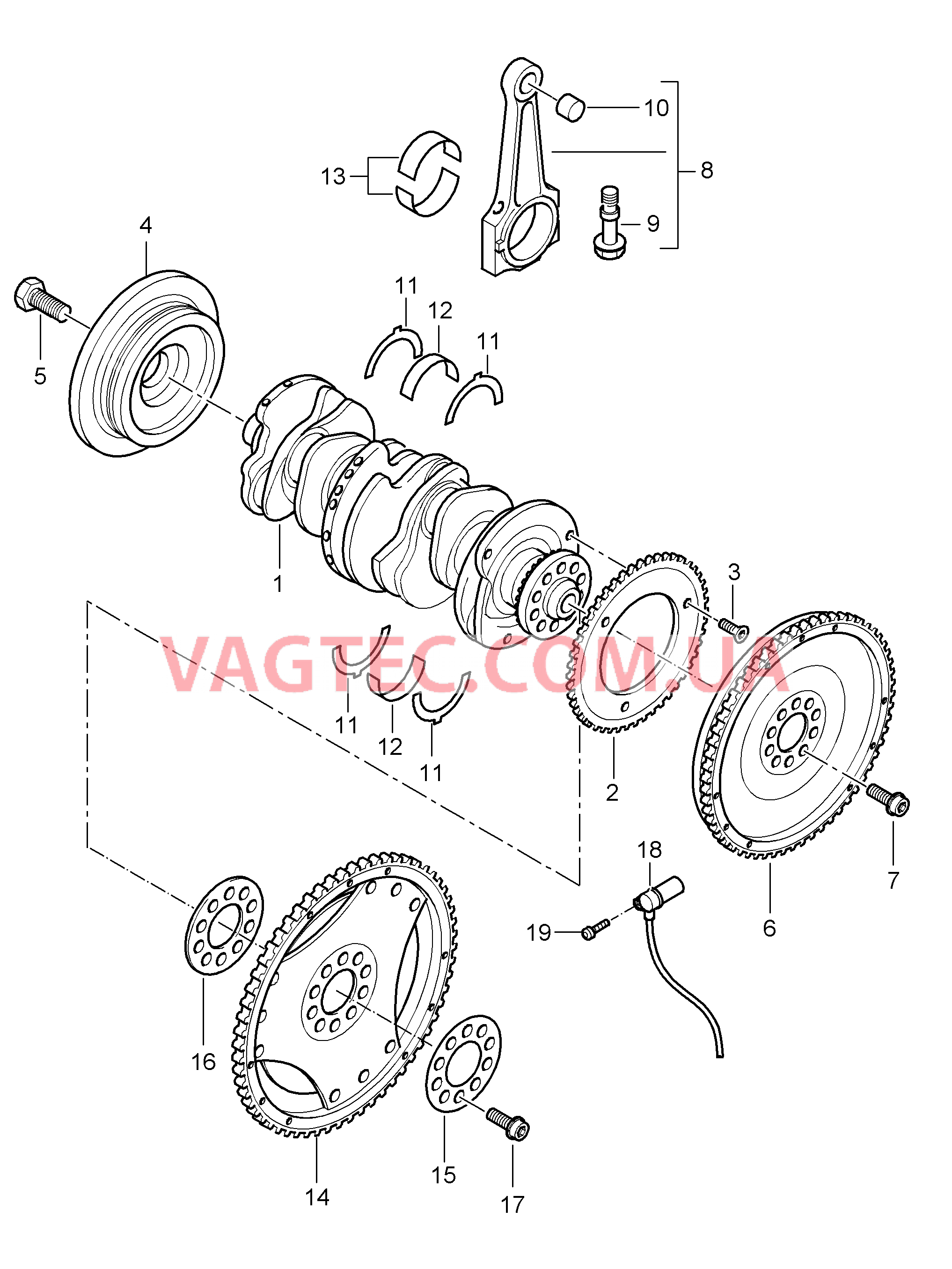 102-002 Коленвал, Щатун
						
						M02.2Y для PORSCHE Cayenne 2003-2006USA