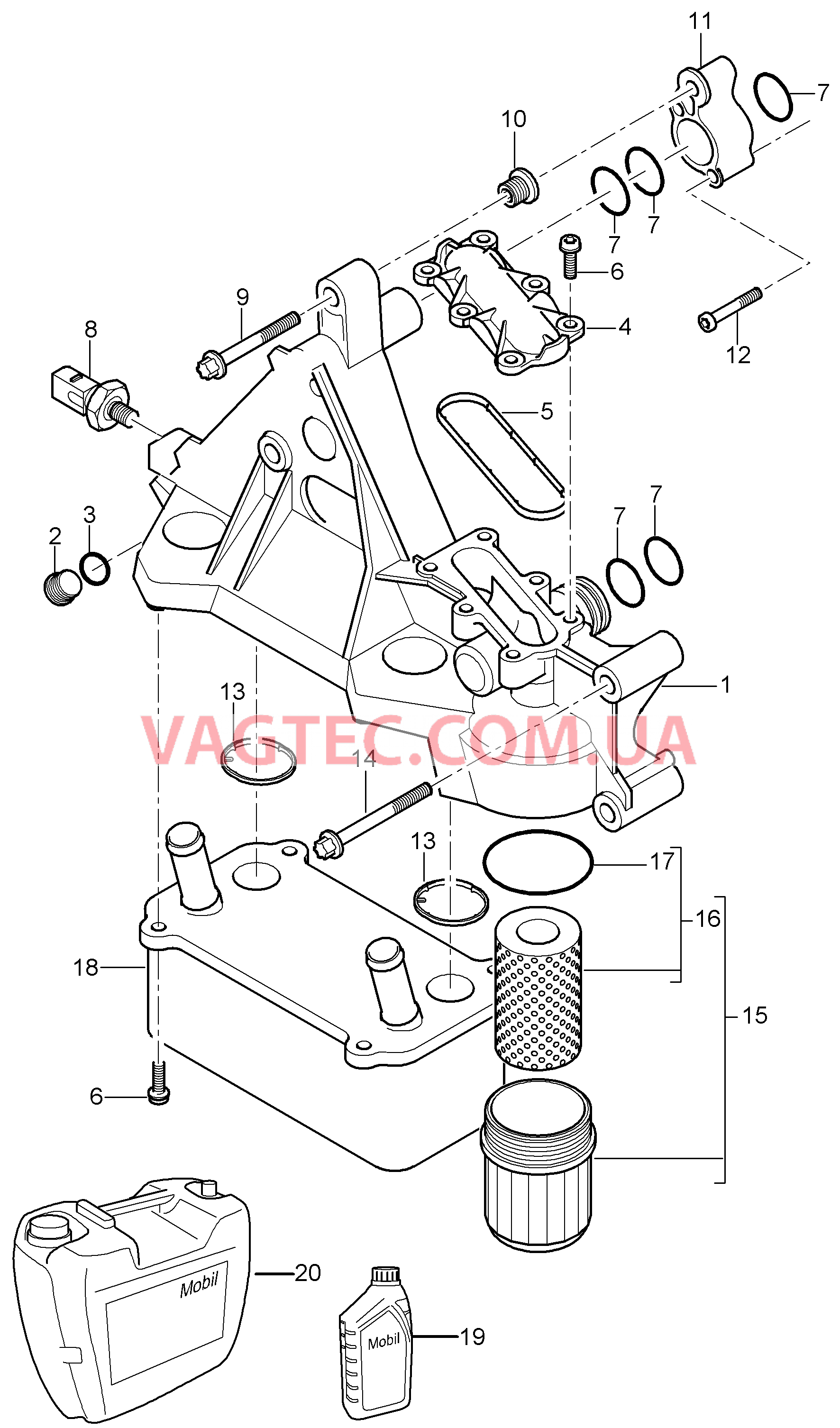 104-010 Масляный фильтр, Консоль, Теплообменник
						
						M48.00/50 для PORSCHE Cayenne 2003-2006USA