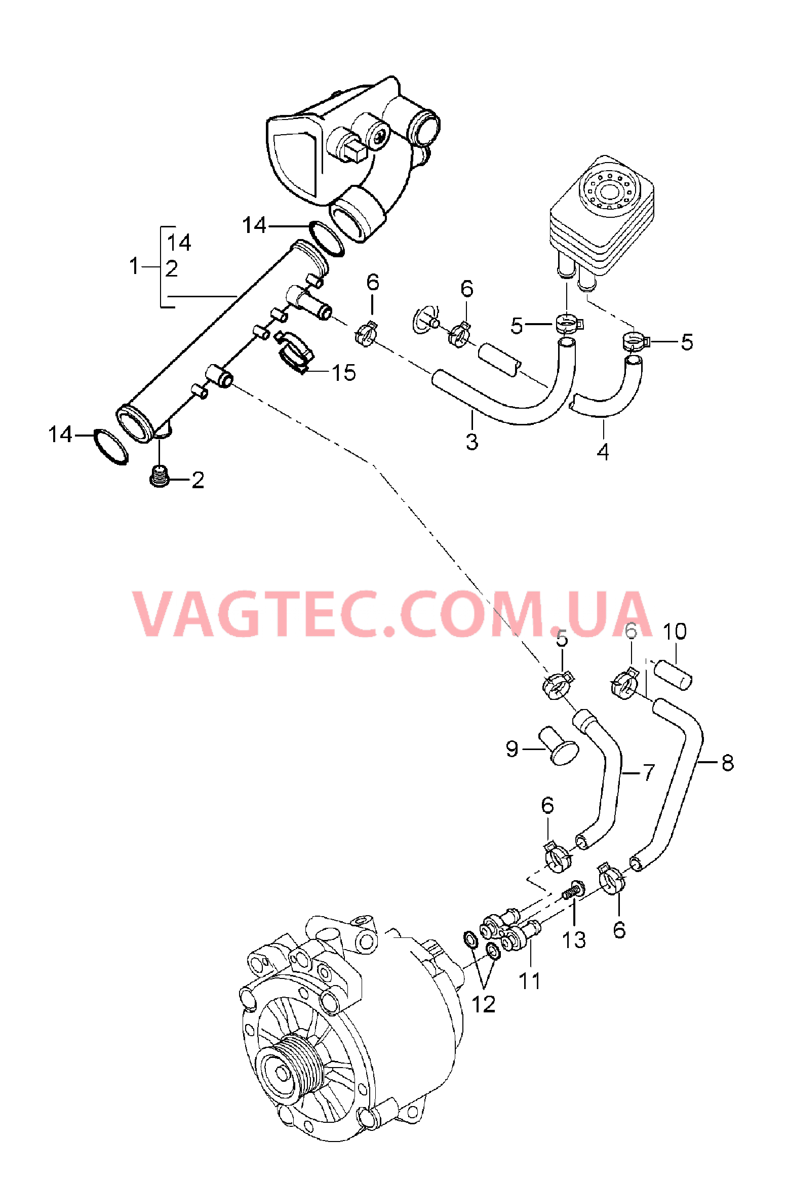 105-016 Водяное охлаждение 2
						
						M02.2Y для PORSCHE Cayenne 2003-2006