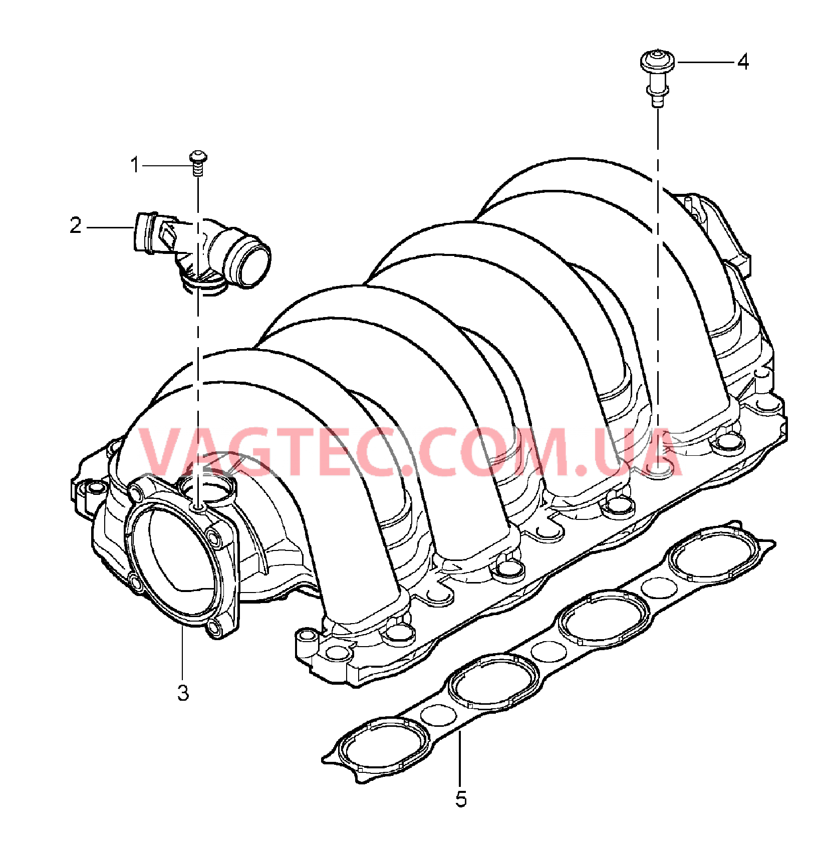 107-010 Впускной коллектор
						
						M48.00/50 для PORSCHE Cayenne 2003-2006USA