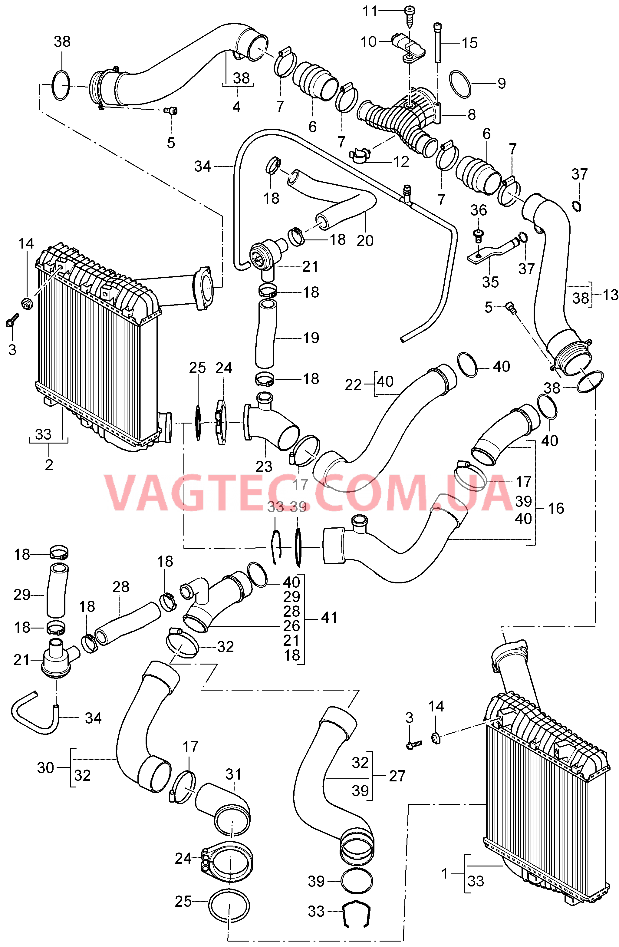 107-020 Зарядка 1, Интеркулер
						
						ID9L для PORSCHE Cayenne 2003-2006USA