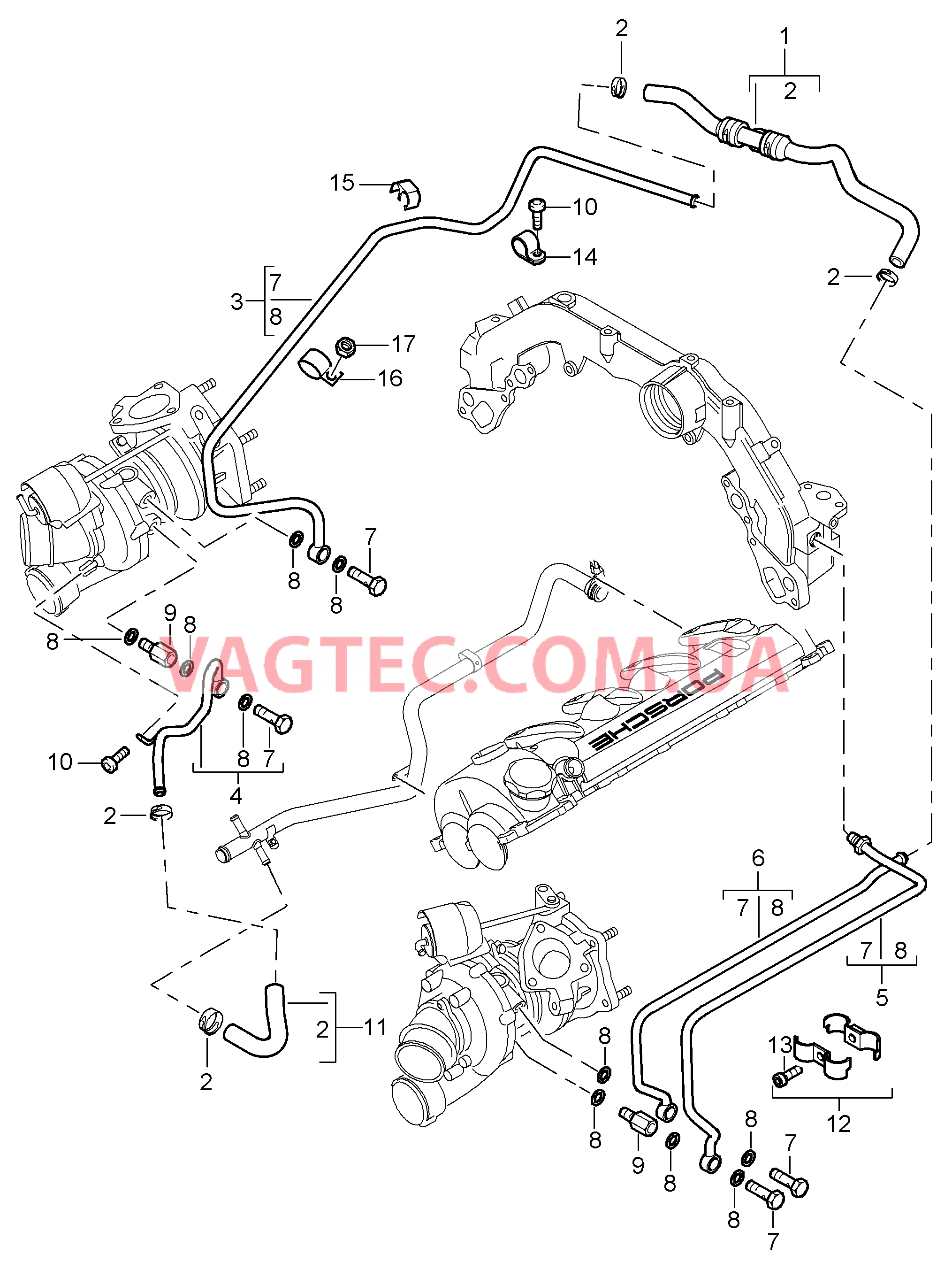 202-020 Турбонагнетатель ОГ, Жидкостное охлаждение
						
						M48.50 для PORSCHE Cayenne 2003-2006USA