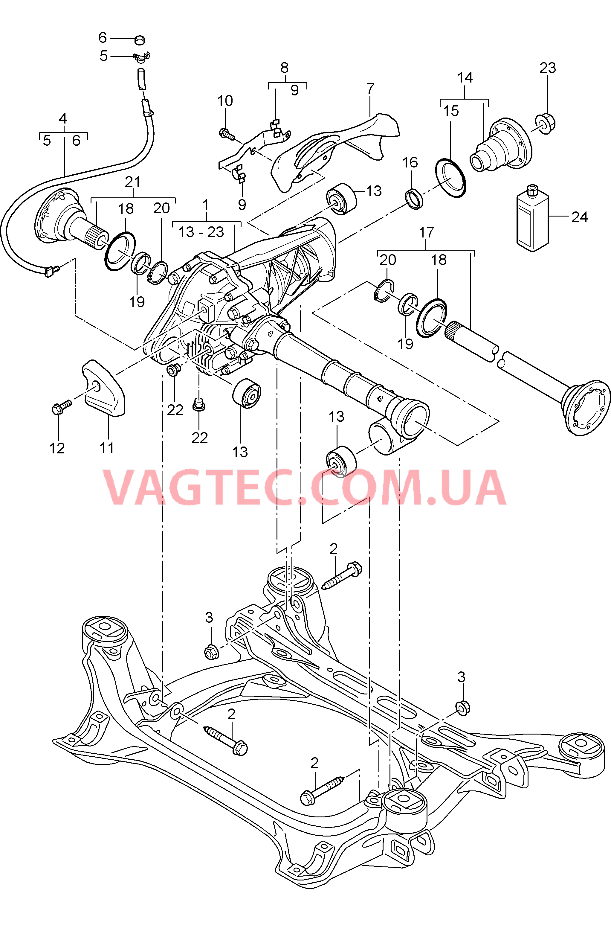 305-010 ГП передней оси, Готов к установке для PORSCHE Cayenne 2003-2006USA