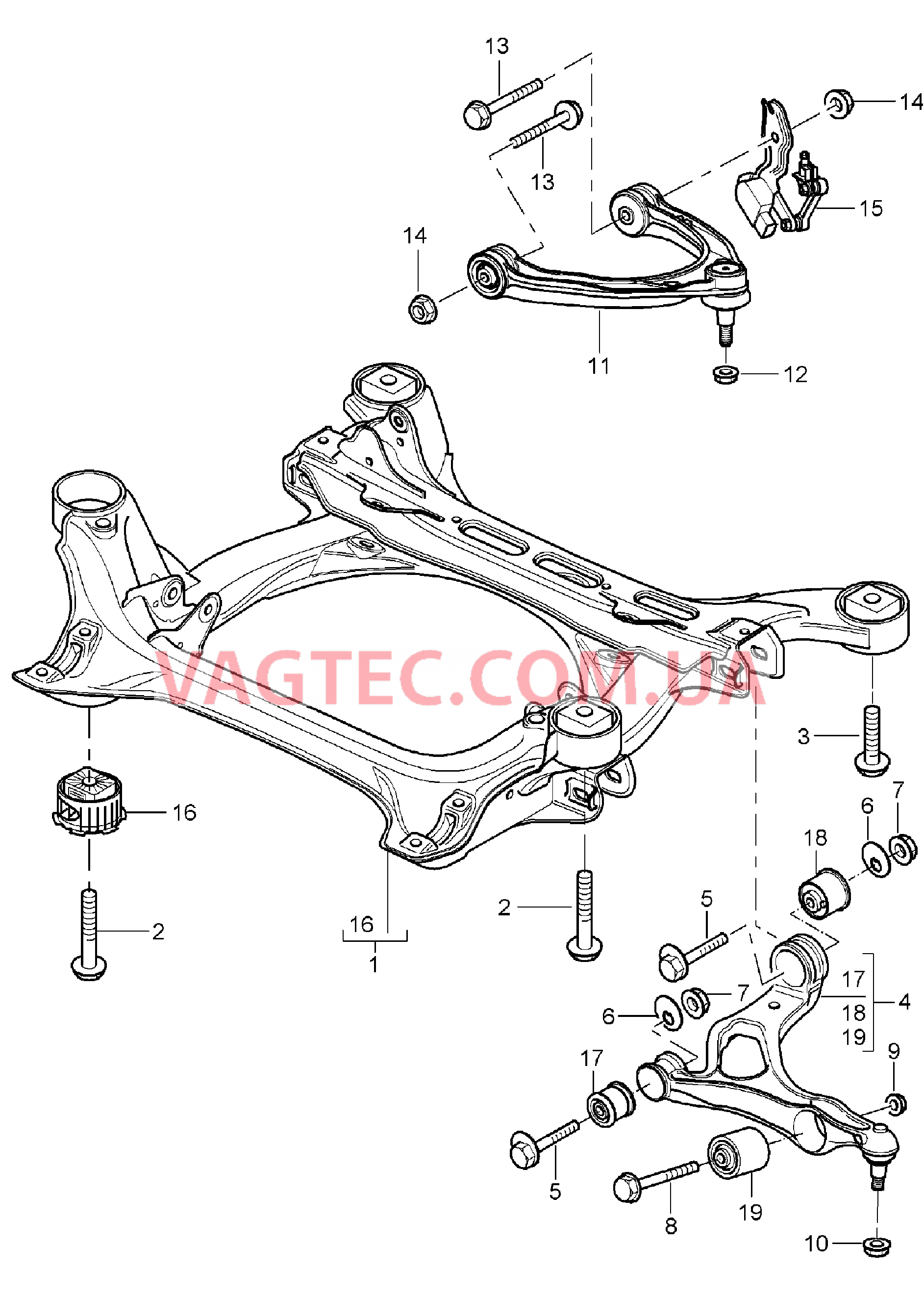 401-000 Подрамник, Поперечный рычаг, Корректор фар, Датчик уровня кузова
						
						I1BA/8Q3, I1BK для PORSCHE Cayenne 2003-2006USA