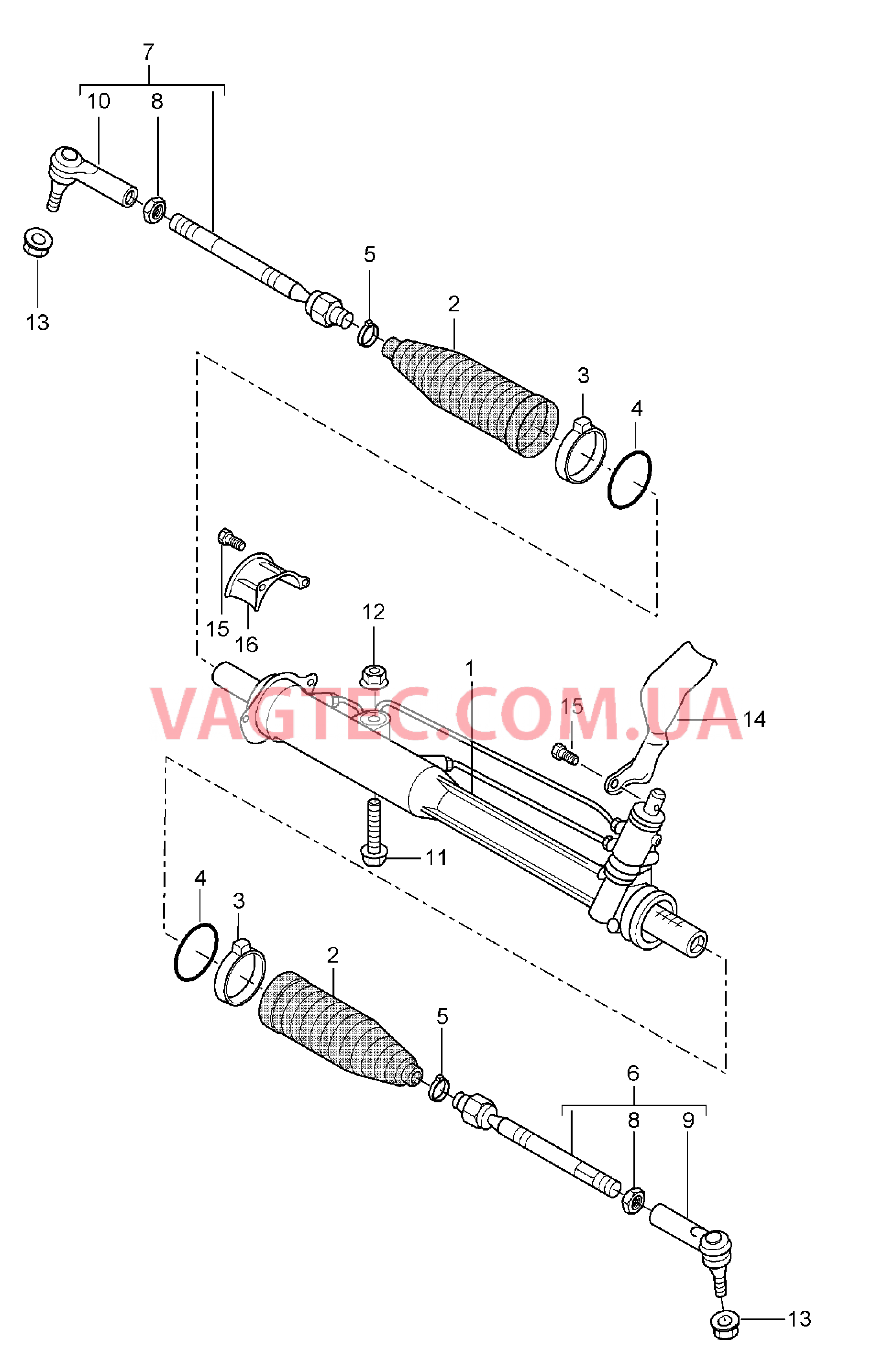 403-000 Рул.управ.с усилителем, Рулевой механизм, Элементы управления для PORSCHE Cayenne 2003-2006USA