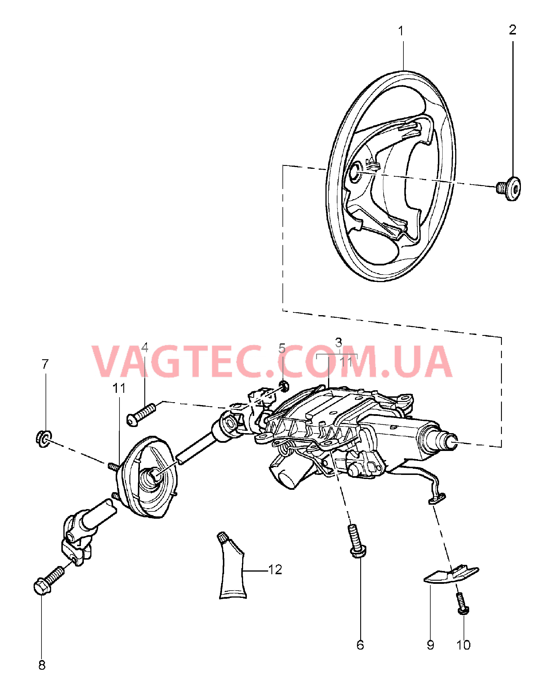 403-005 Рулевые колеса, Рулевая колонка, Рулевой вал для PORSCHE Cayenne 2003-2006USA