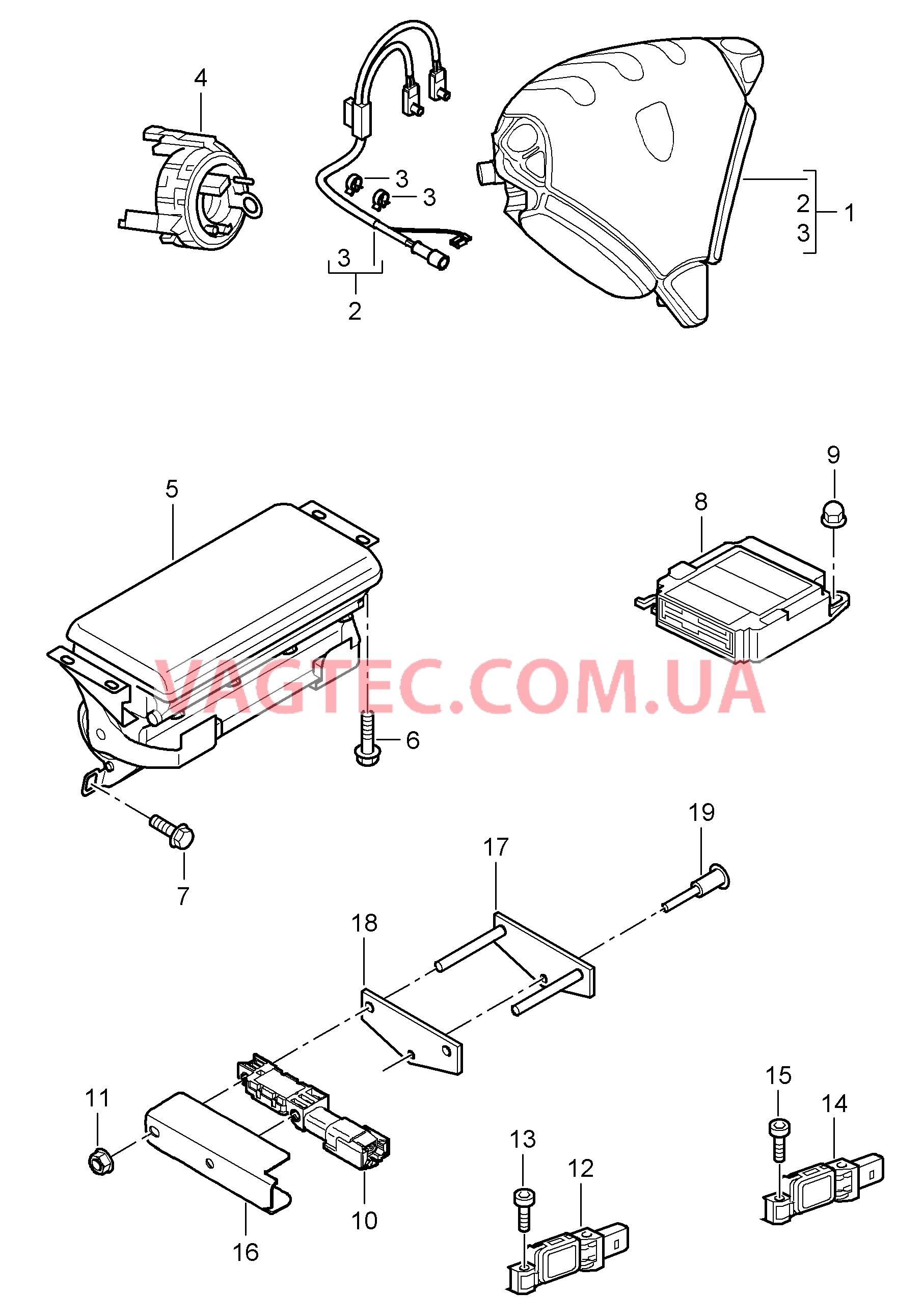 403-006 Подушка безопасности для PORSCHE Cayenne 2003-2006USA