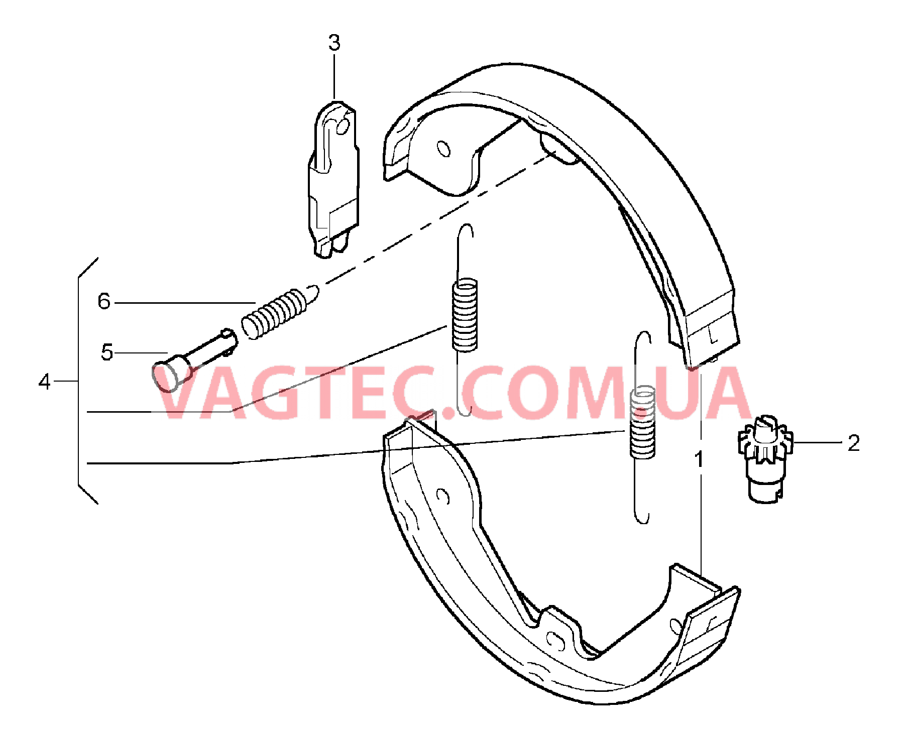 603-005 Ножной стояночный тормоз для PORSCHE Cayenne 2003-2006USA