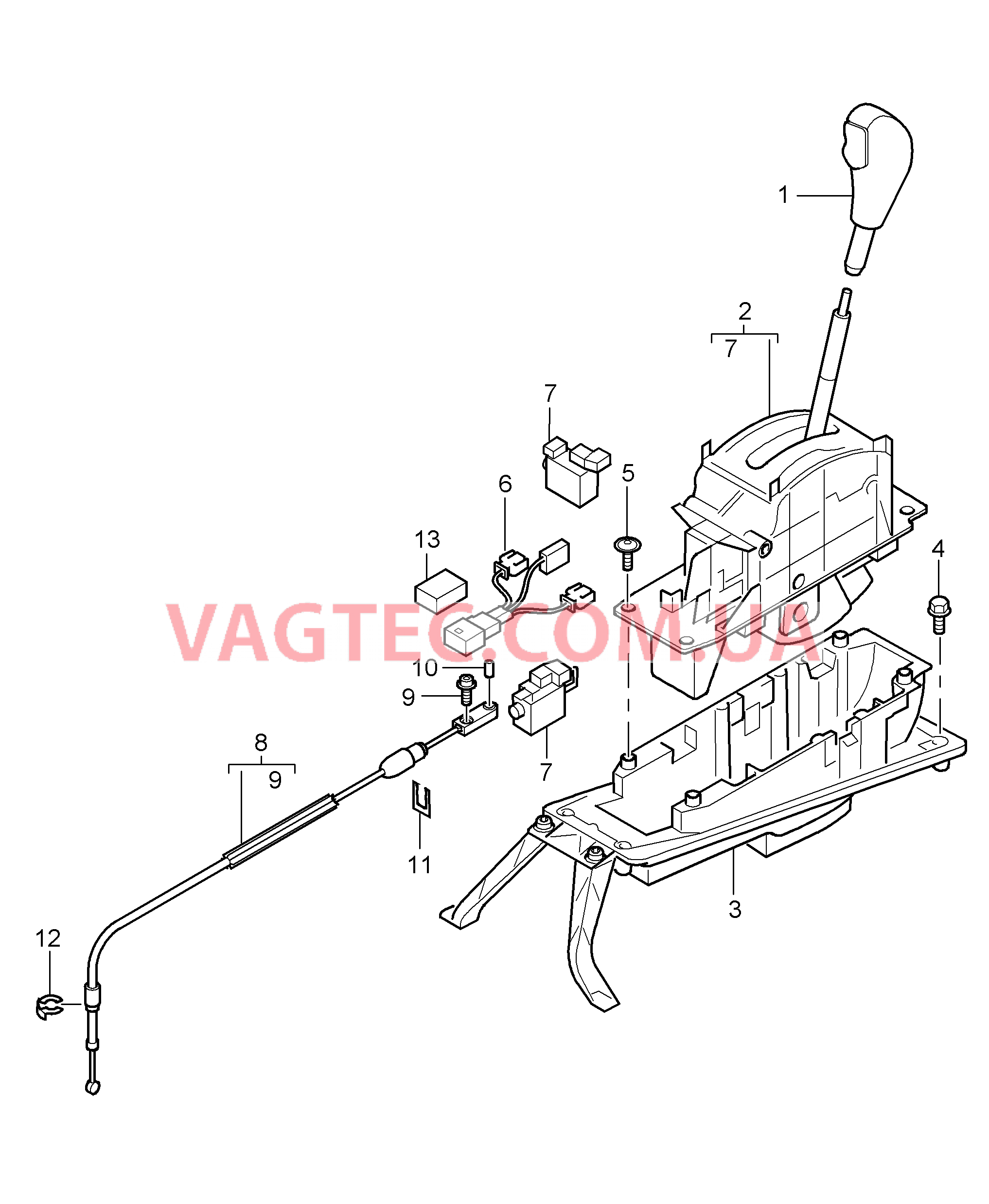 701-001 Селектор, TIPTRONIC
						
						IG0R для PORSCHE Cayenne 2003-2006