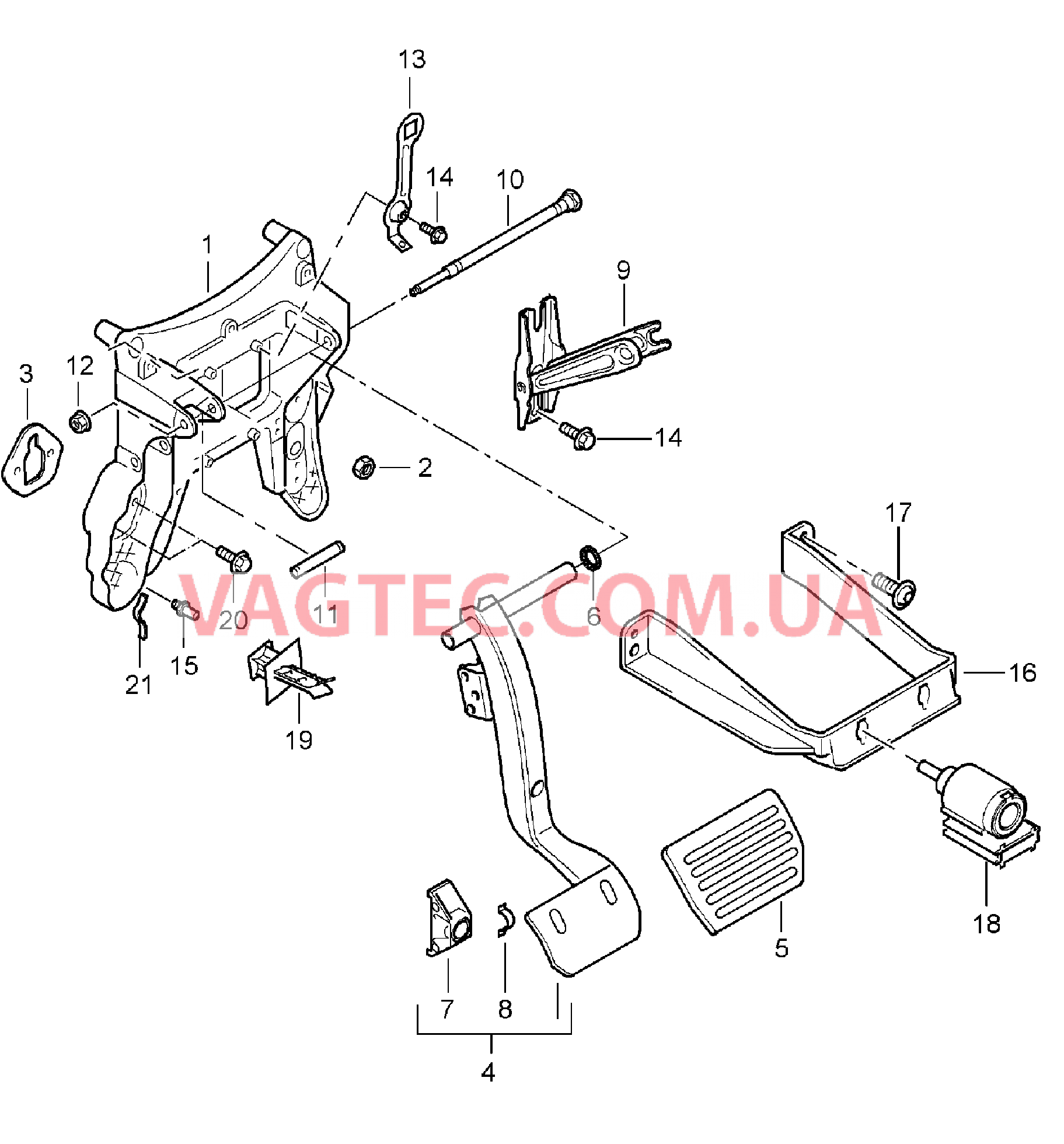 702-000 Педальный механизм, TIPTRONIC
						
						IG0R для PORSCHE Cayenne 2003-2006USA