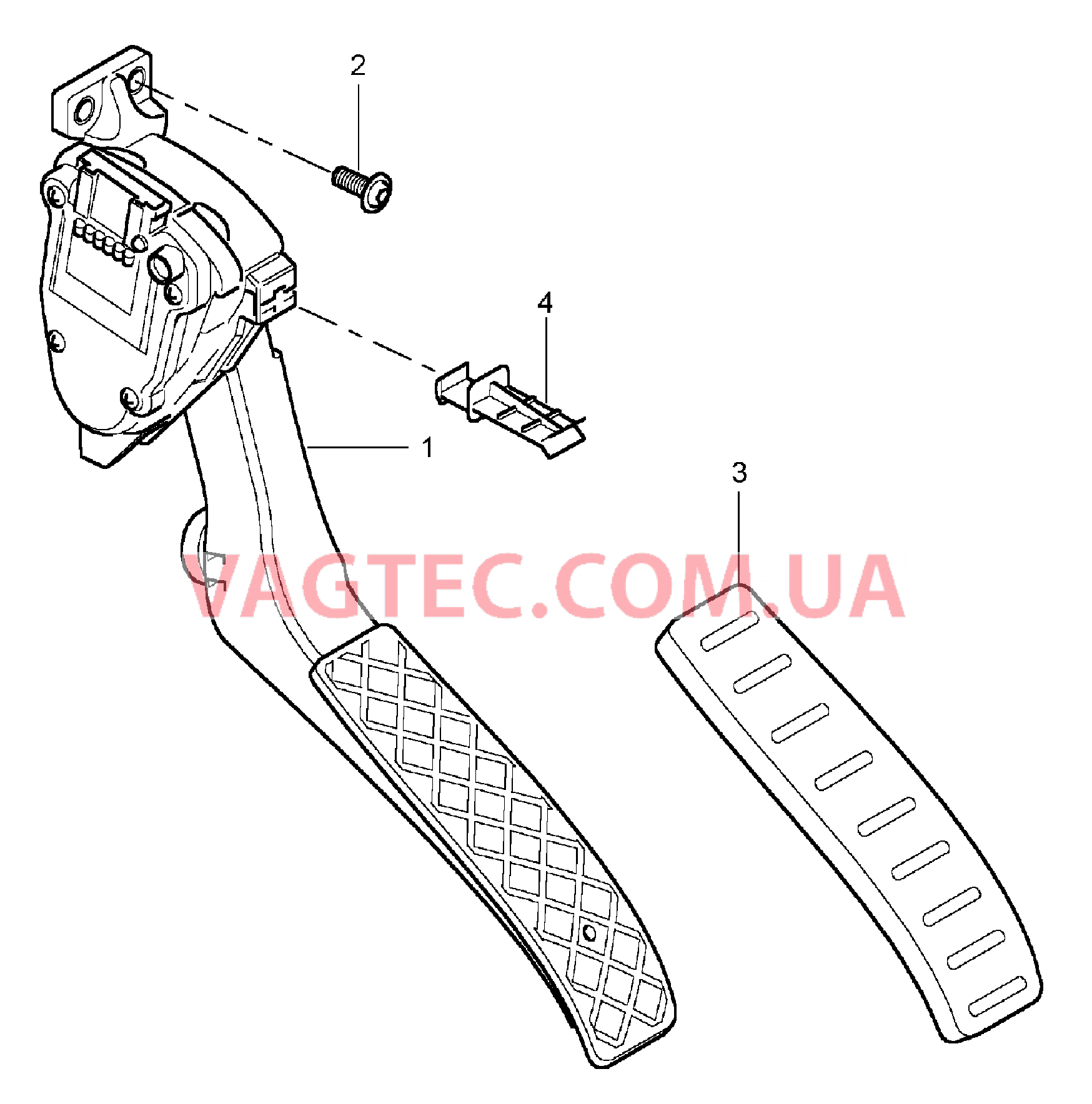 702-010 Педальный механизм, Привод акселератора для PORSCHE Cayenne 2003-2006