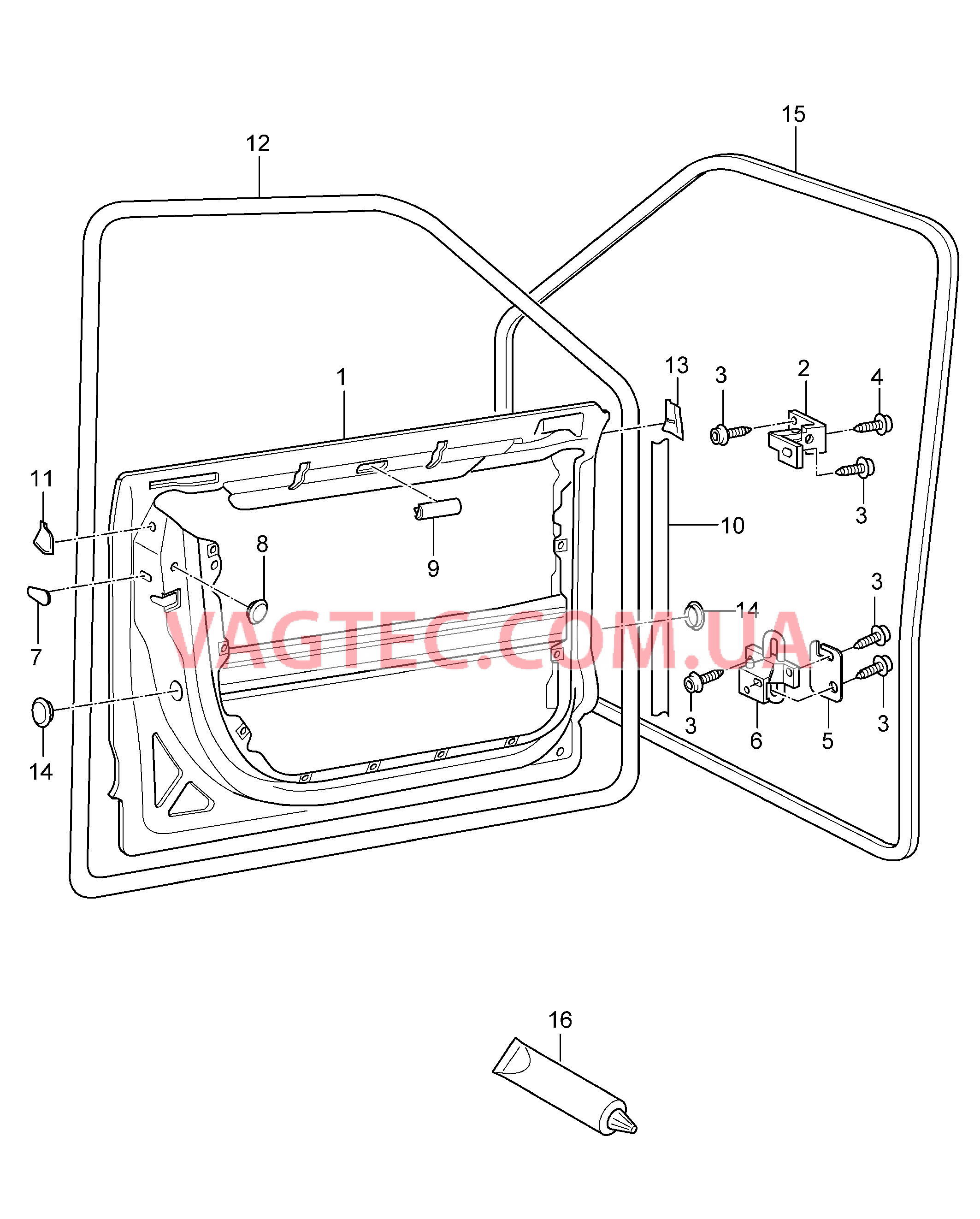 804-000 Спец.конструкц., передний, Уплотнения для PORSCHE Cayenne 2003-2006USA