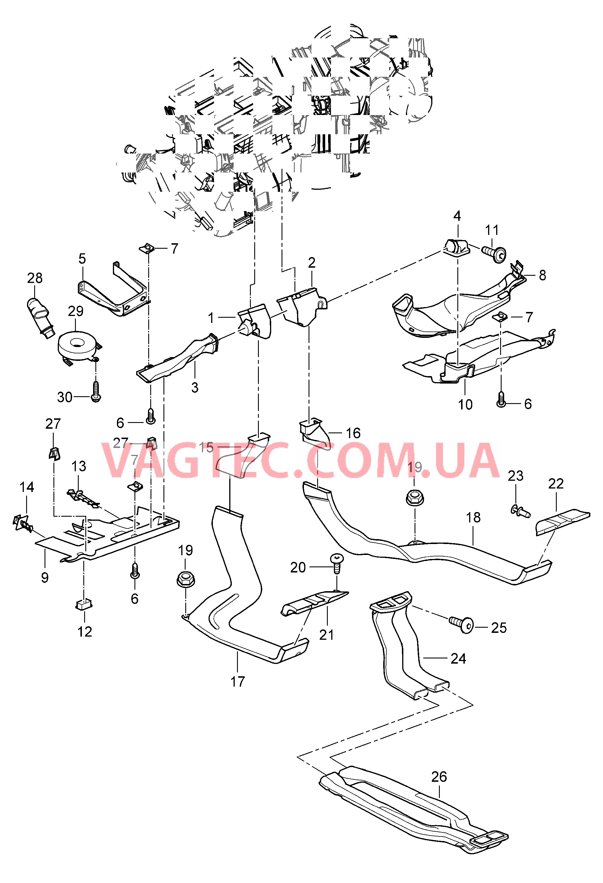 813-030 Воздухораспределитель для PORSCHE Cayenne 2003-2006USA