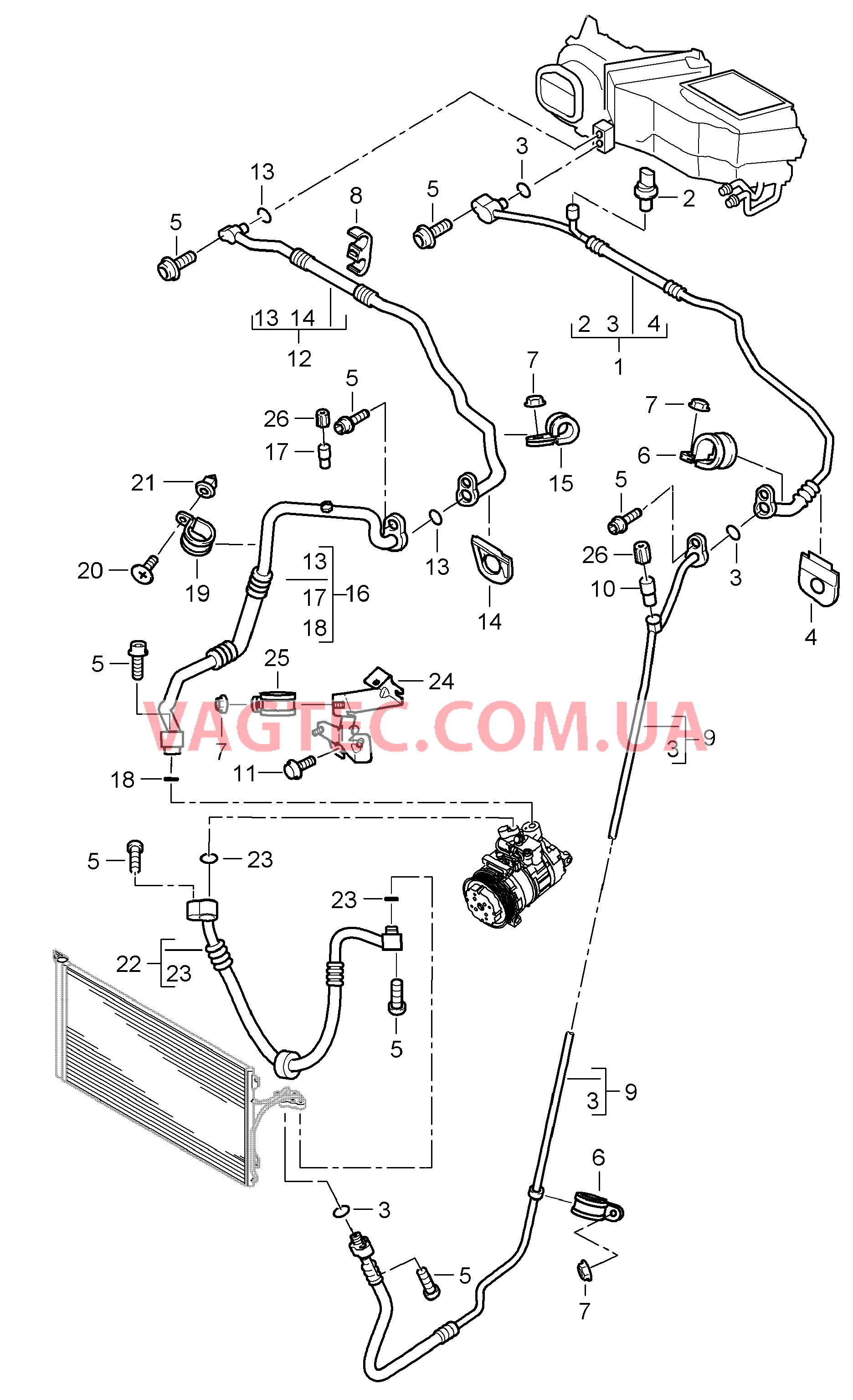 813-060 Циркуляция охлаждающей жидкости, передний
						
						ID9J/9AB/9AD для PORSCHE Cayenne 2003-2006