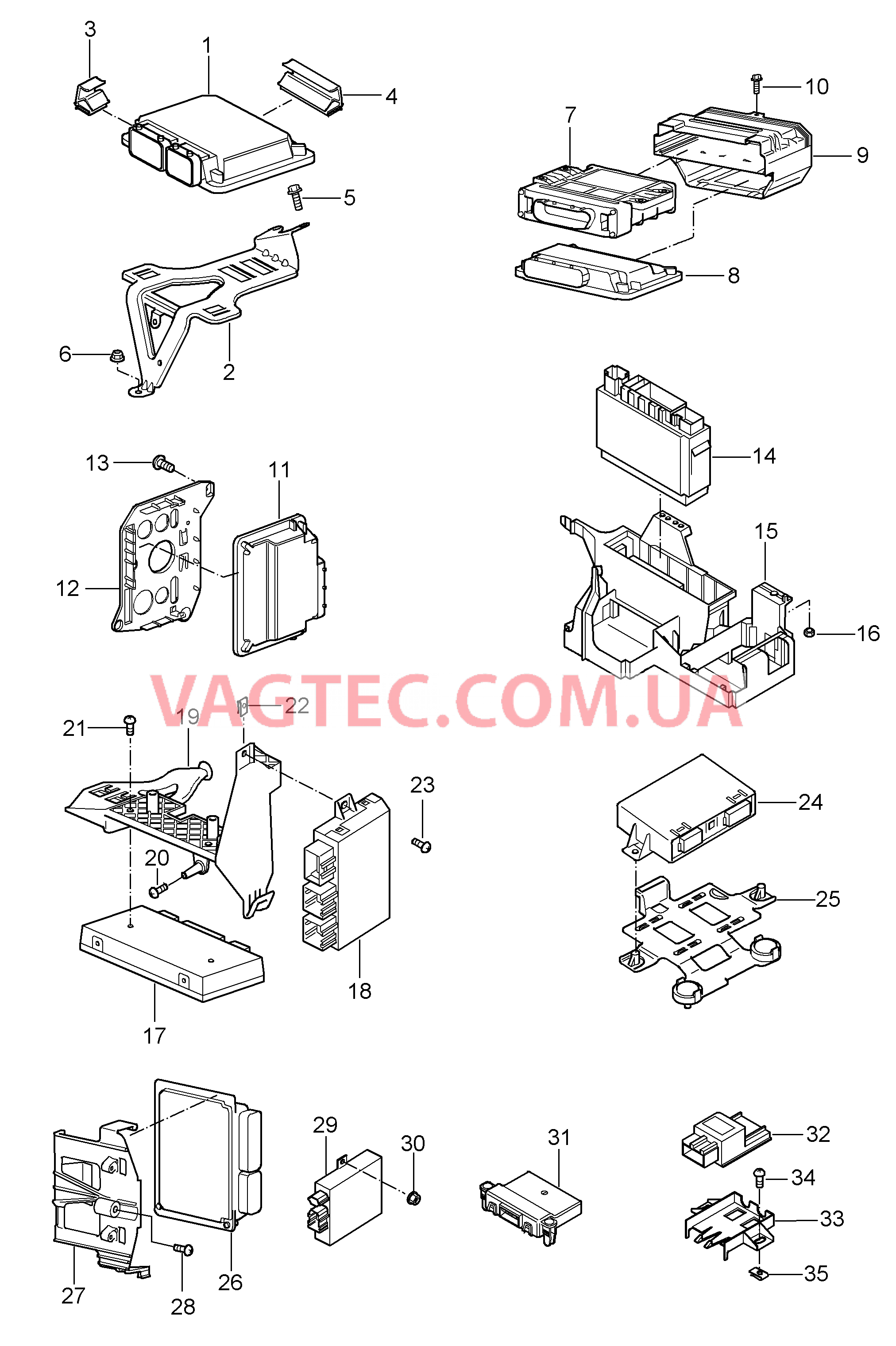 901-003 Блоки управления для PORSCHE Cayenne 2003-2006