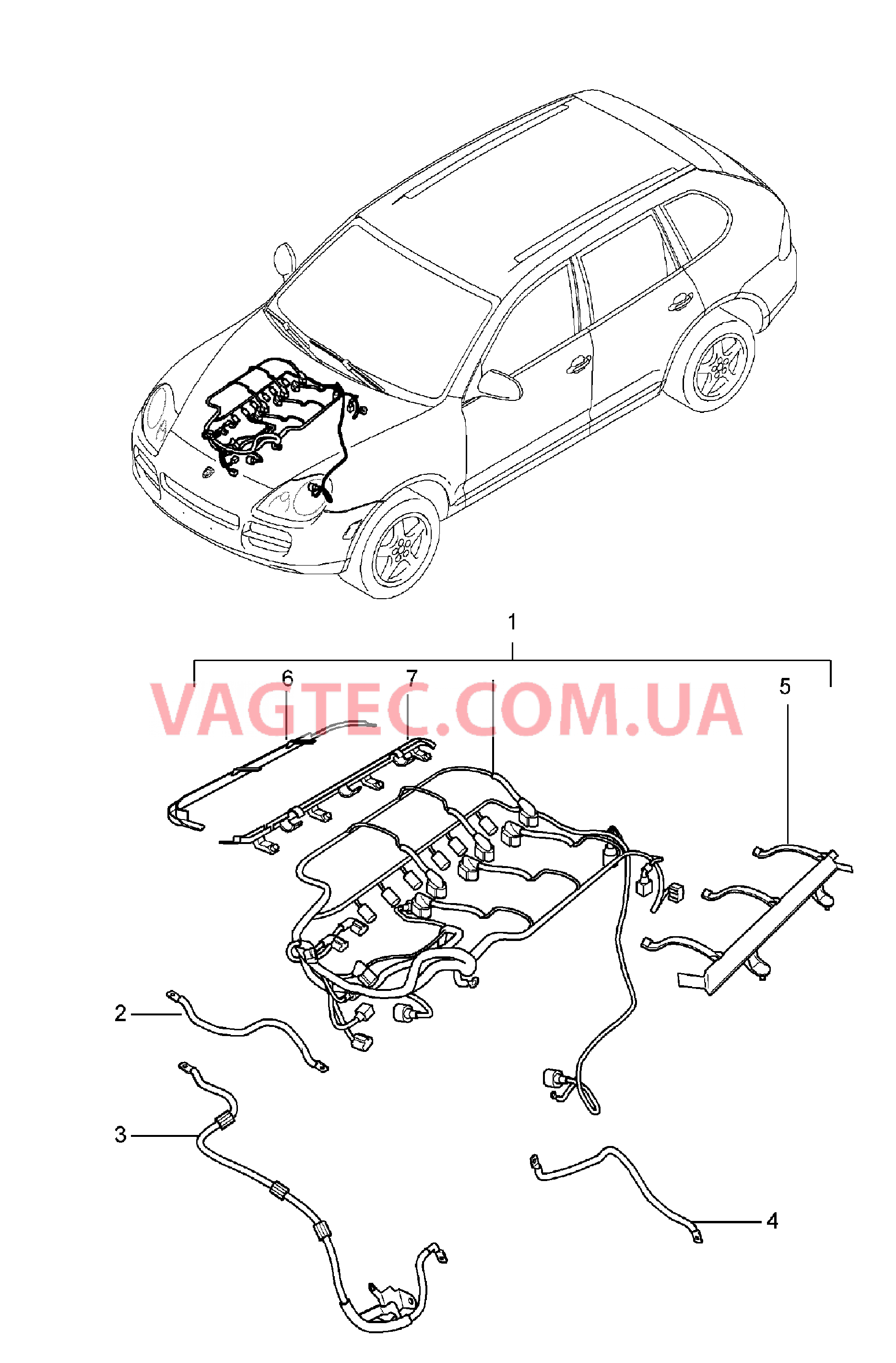 902-009 Жгут проводов, Двигатель
						
						ID9J для PORSCHE Cayenne 2003-2006USA