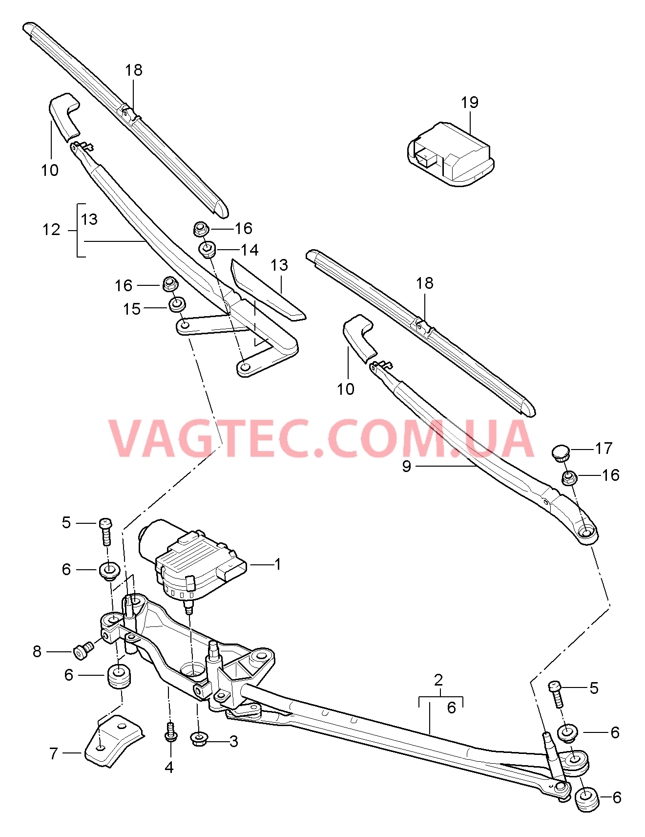 904-000 Стеклоочиститель, Датчик дождя для PORSCHE Cayenne 2003-2006