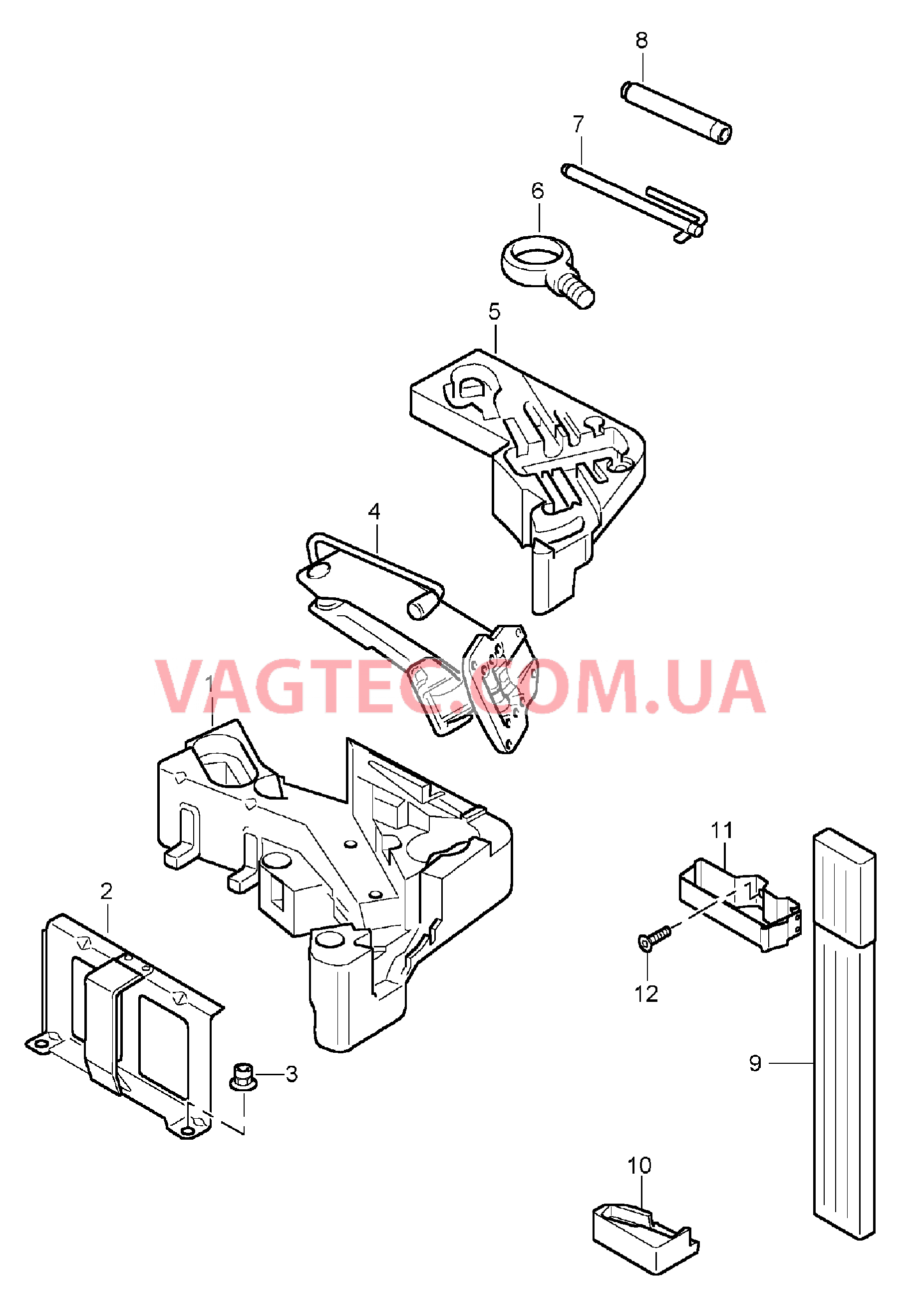 001-000 Инструмент, Домкрат для PORSCHE Cayenne 2003-2006USA