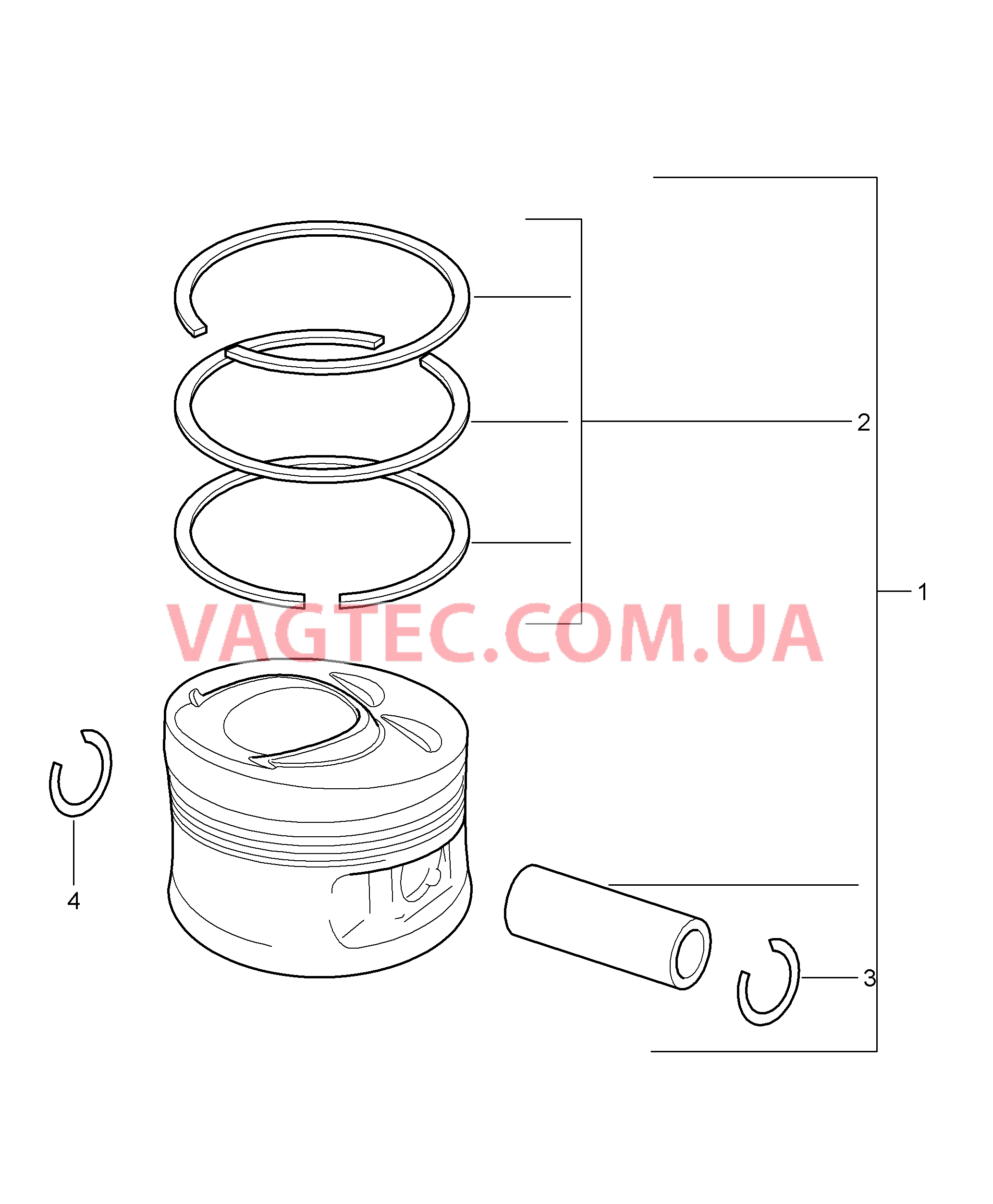 102-040 Поршень, Поршневые кольца
						
						M55.01 для PORSCHE Cayenne 2007-2010USA