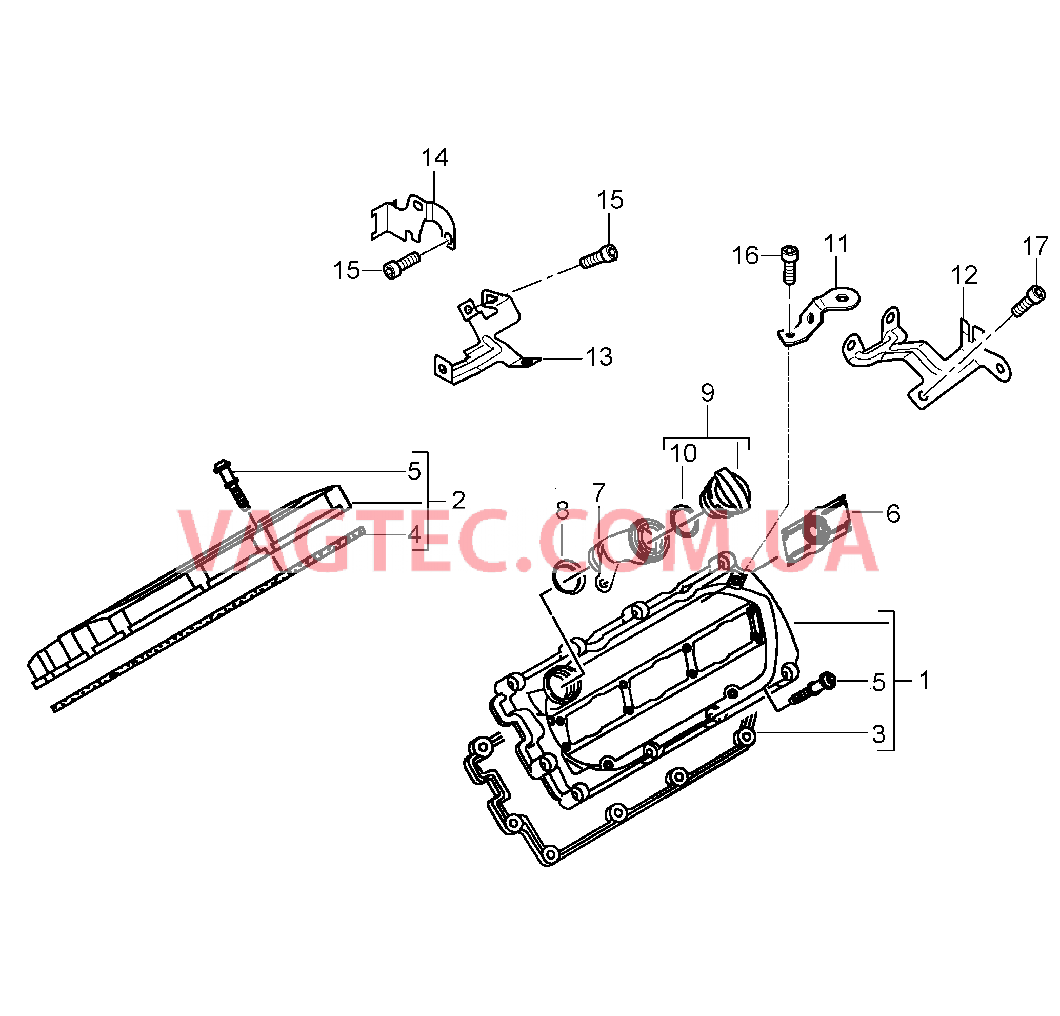 103-007 Клапанная крышка
						
						M05.9D для PORSCHE Cayenne 2007-2010