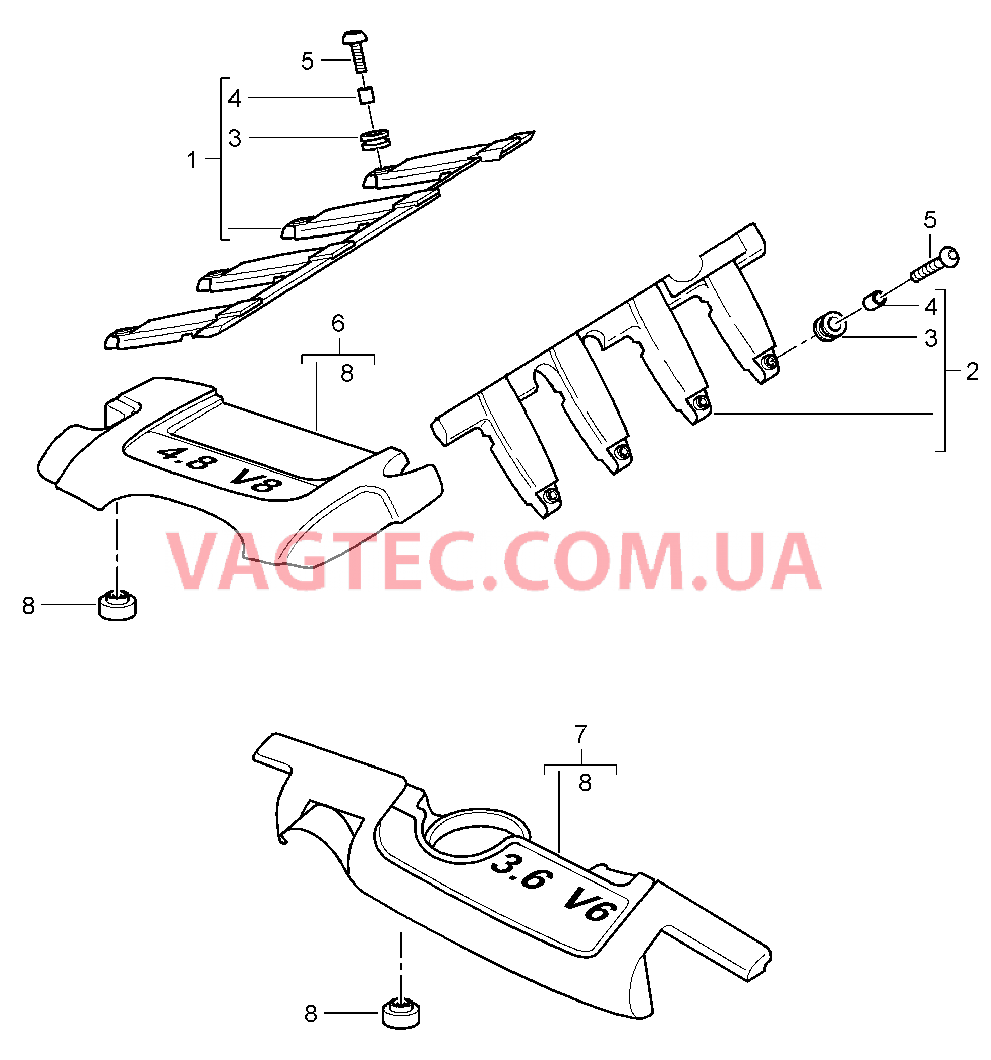 103-008 Кожух двигателя
						
						M48.01/51, M55.01 для PORSCHE Cayenne 2007-2010