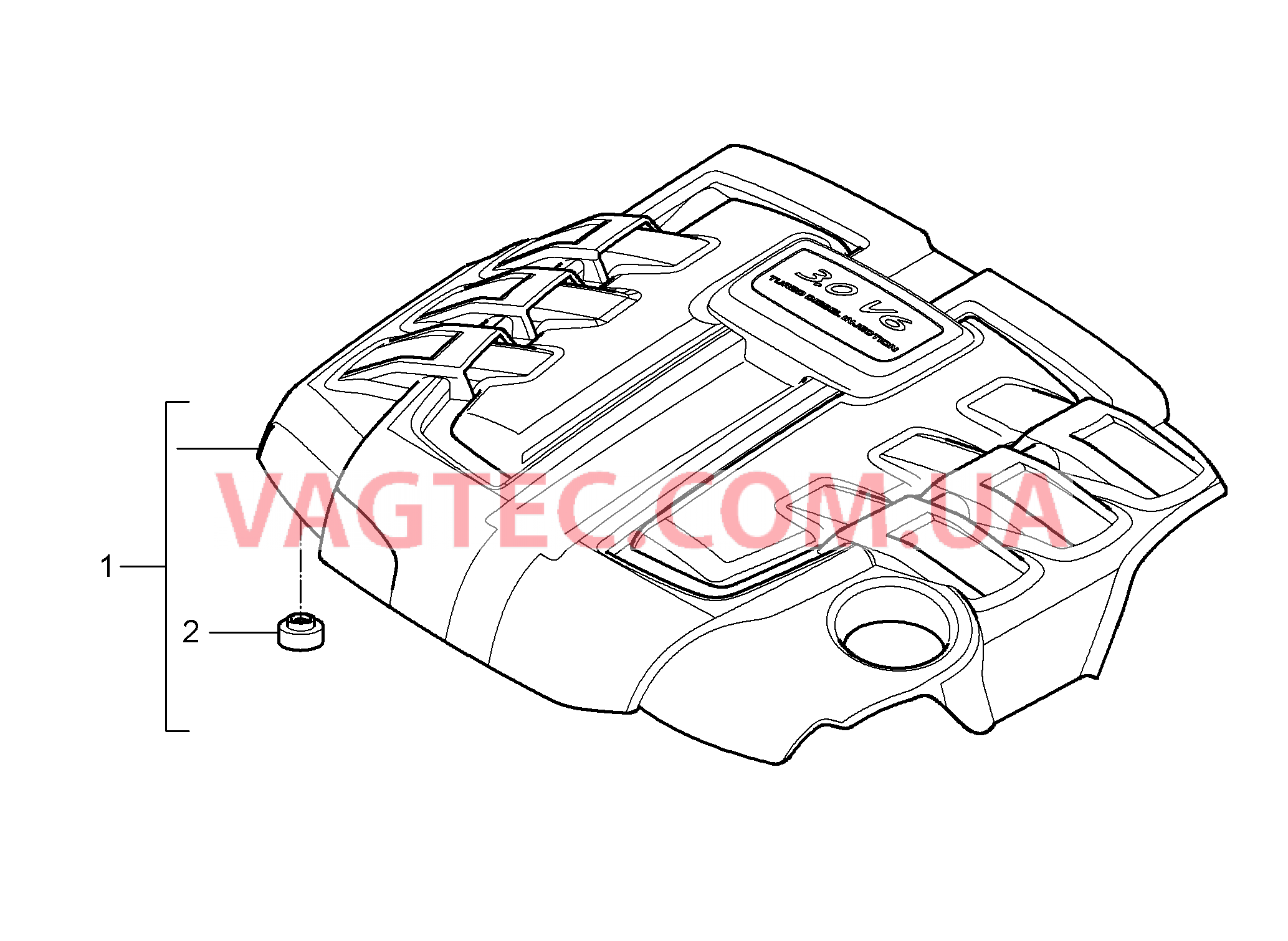 103-009 Кожух двигателя
						
						M05.9D для PORSCHE Cayenne 2007-2010