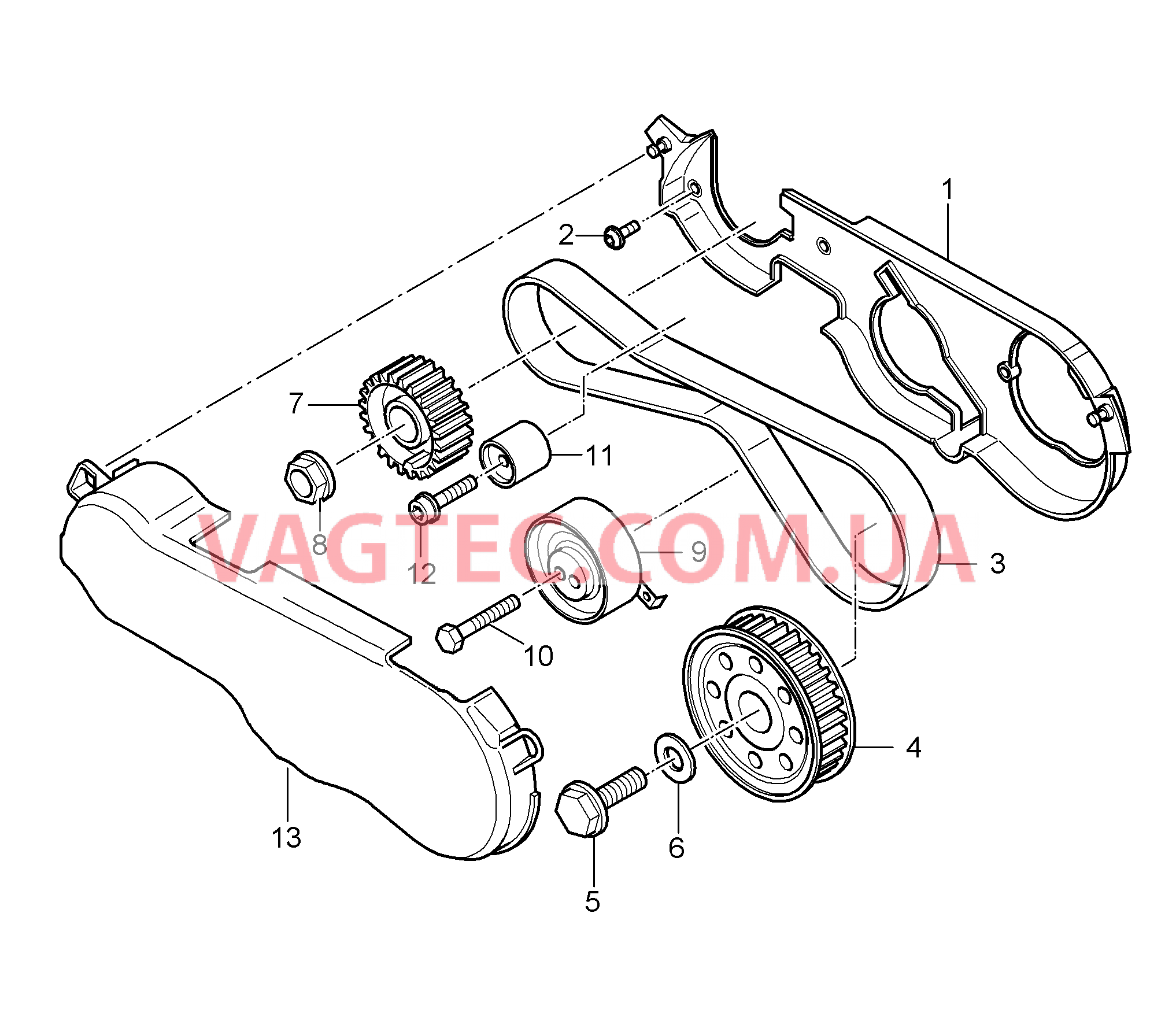 103-030 Зубчатый ремень, Защита зубчатого ремня
						
						M05.9D для PORSCHE Cayenne 2007-2010