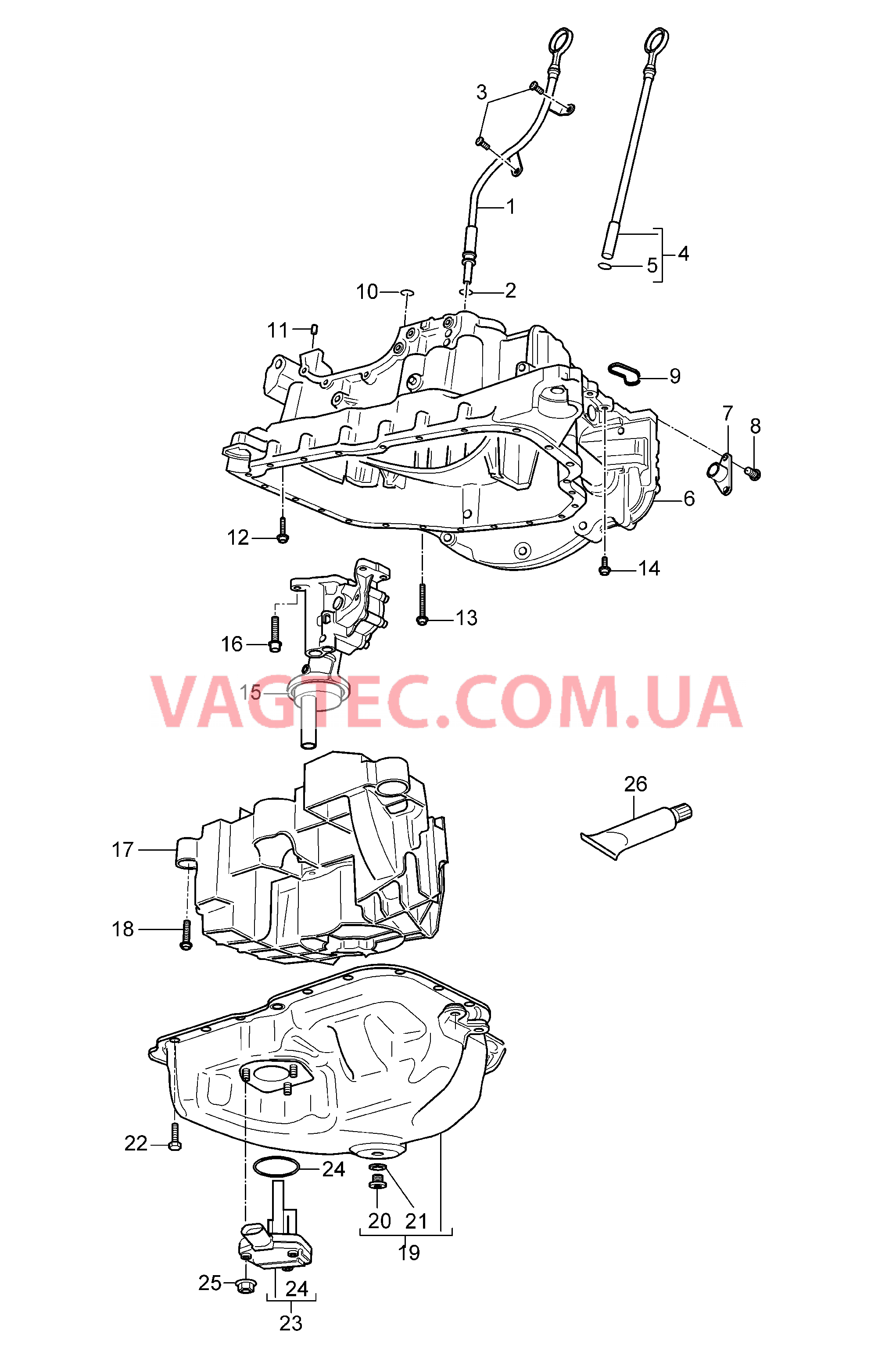 104-007 Маслоизмерительный щуп, Кожух масл. направляющ., Масляный насос, Масляный поддон
						
						M05.9D для PORSCHE Cayenne 2007-2010