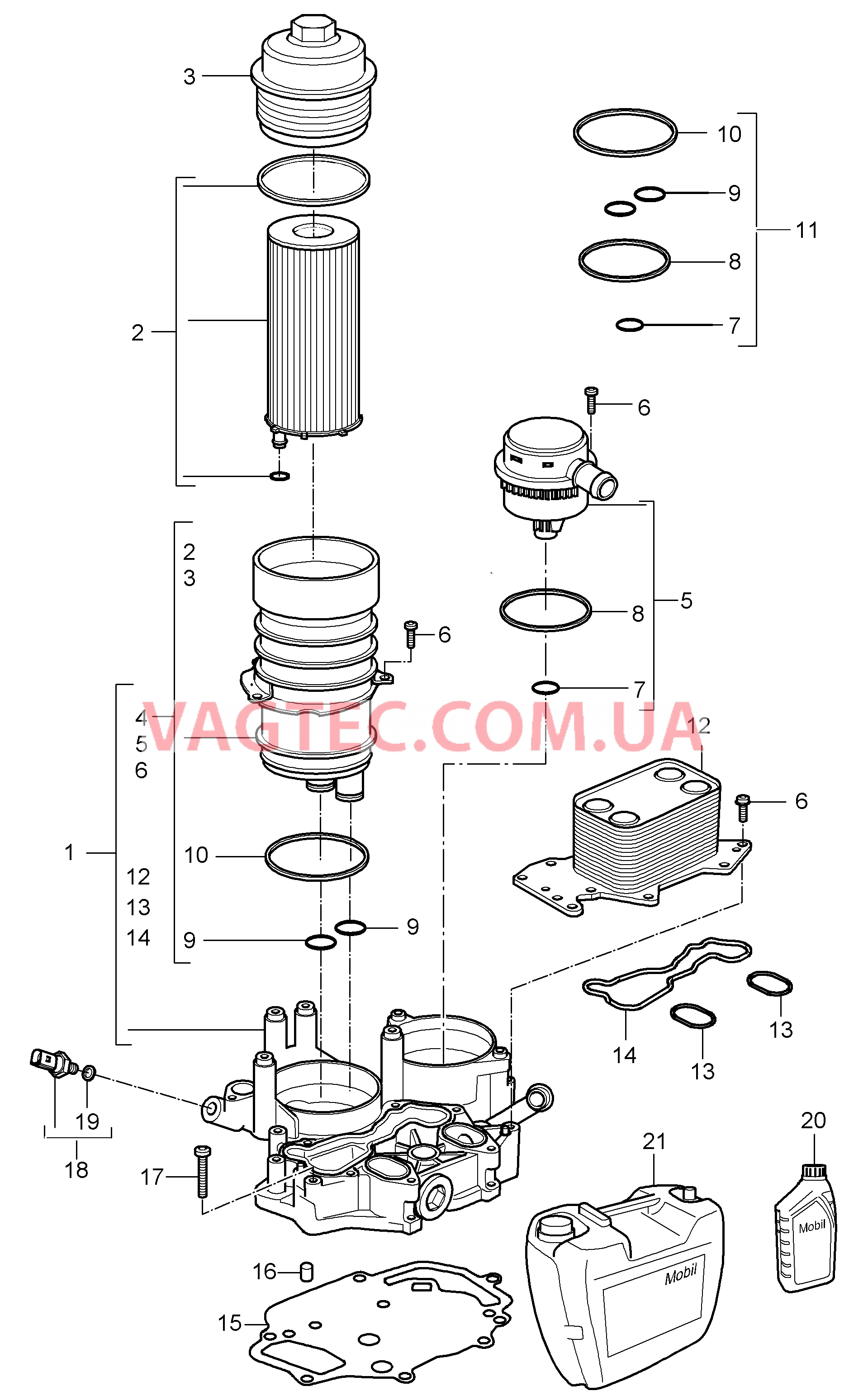 104-020 Масляный фильтр, Консоль, Масляный радиатор
						
						M05.9D для PORSCHE Cayenne 2007-2010