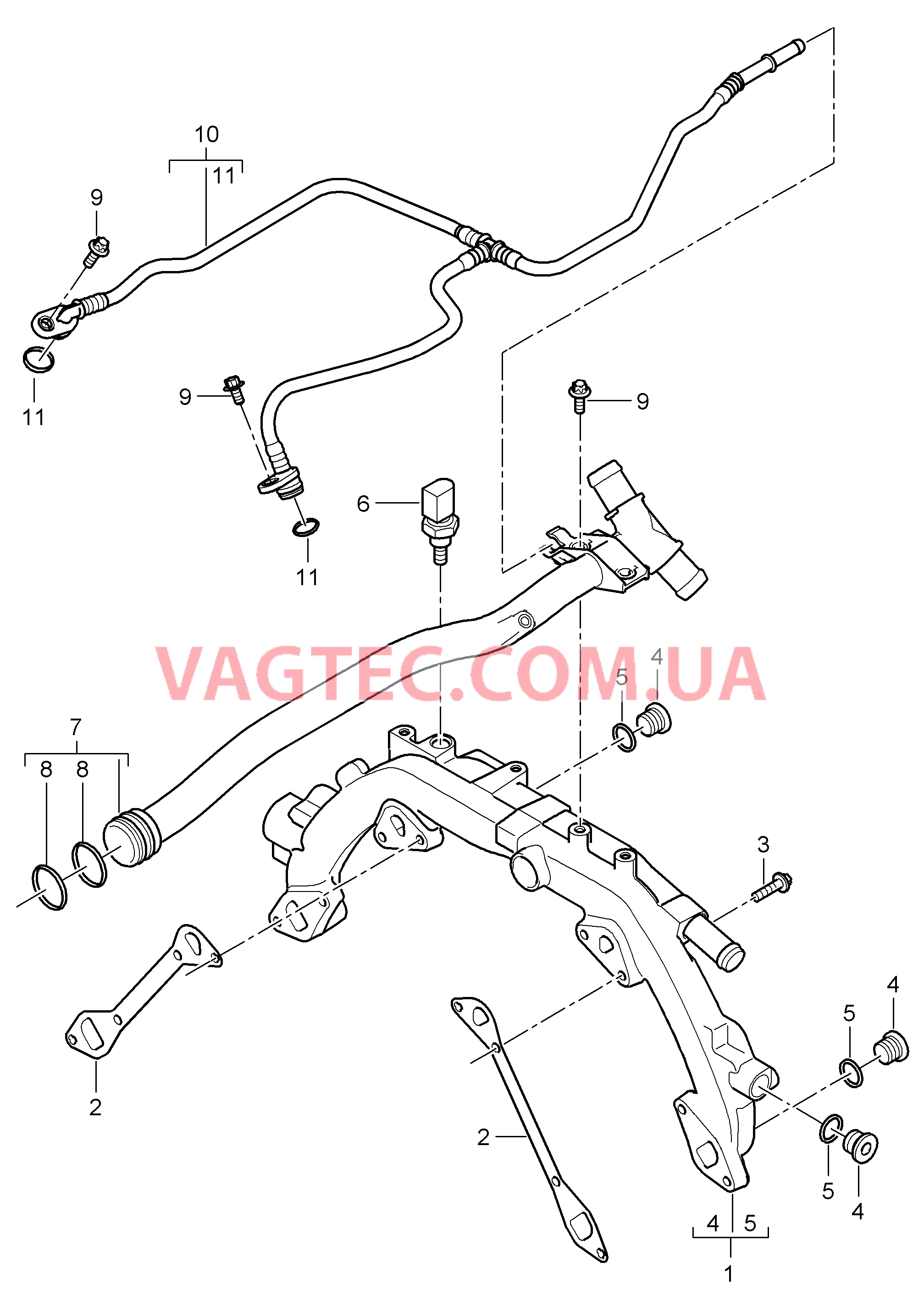 105-010 Водяное охлаждение 1
						
						M48.01/51 для PORSCHE Cayenne 2007-2010USA