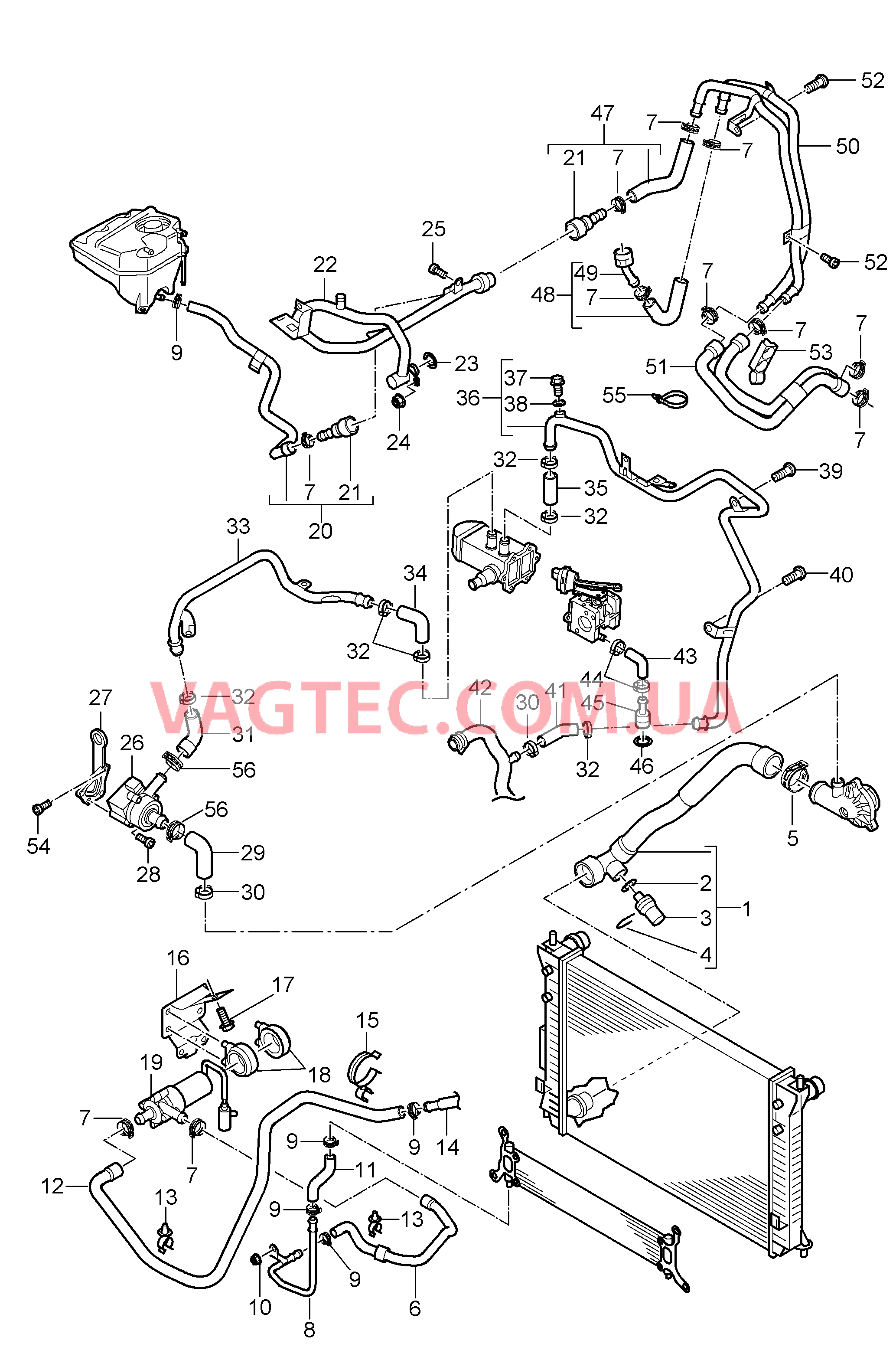 105-042 Водяное охлаждение 4, Обратный поток ОЖ
						
						ID50 для PORSCHE Cayenne 2007-2010