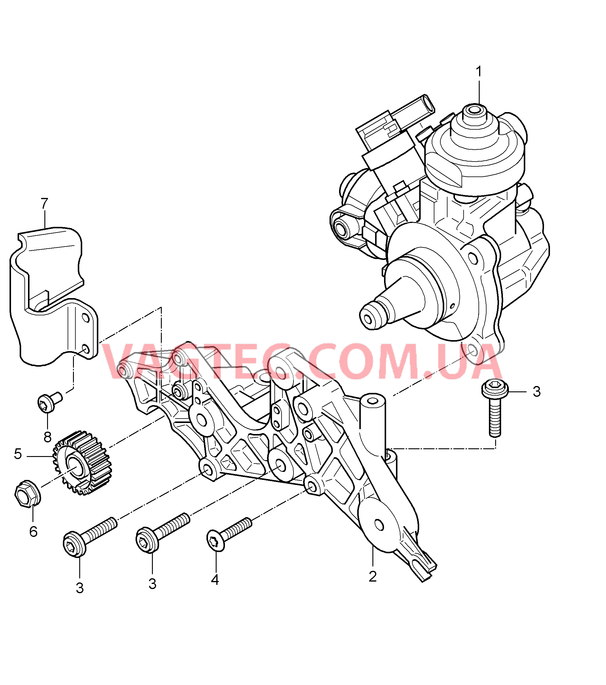 107-009 Насос высокого давления
						
						M05.9D для PORSCHE Cayenne 2007-2010