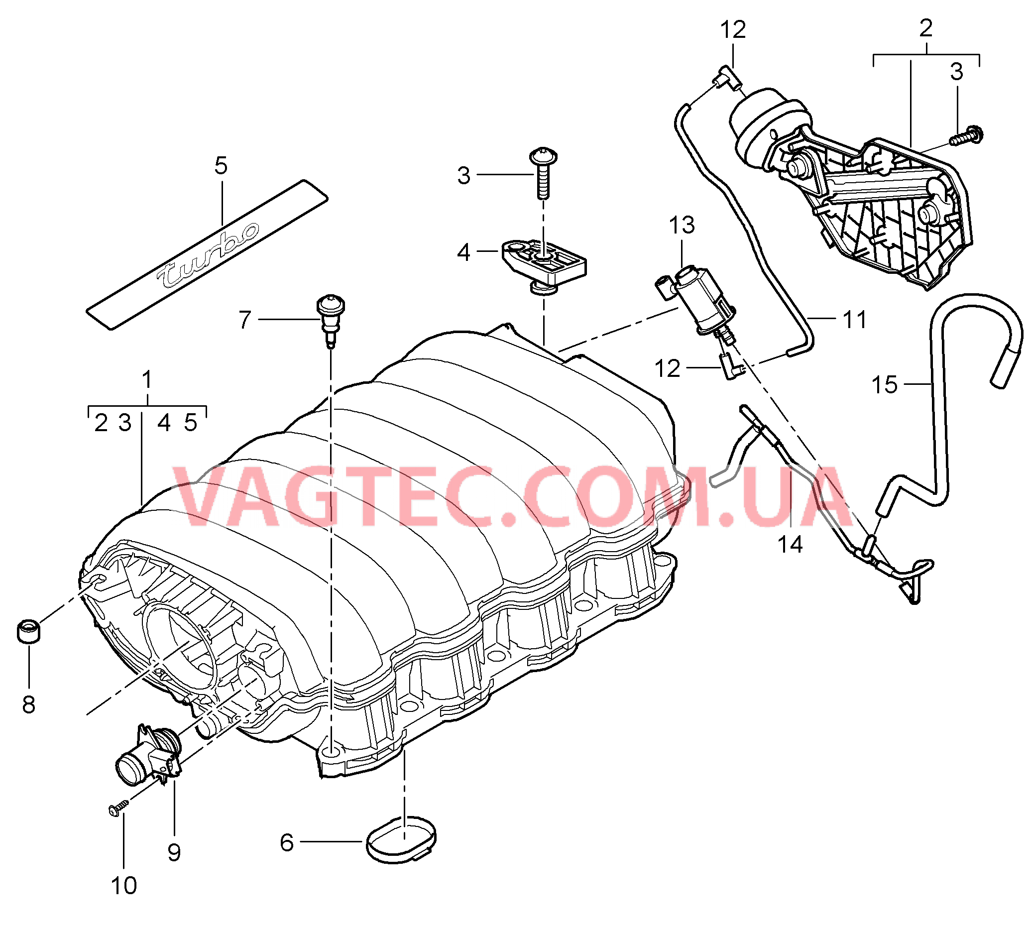 107-010 Впускной коллектор
						
						M48.01/51 для PORSCHE Cayenne 2007-2010USA