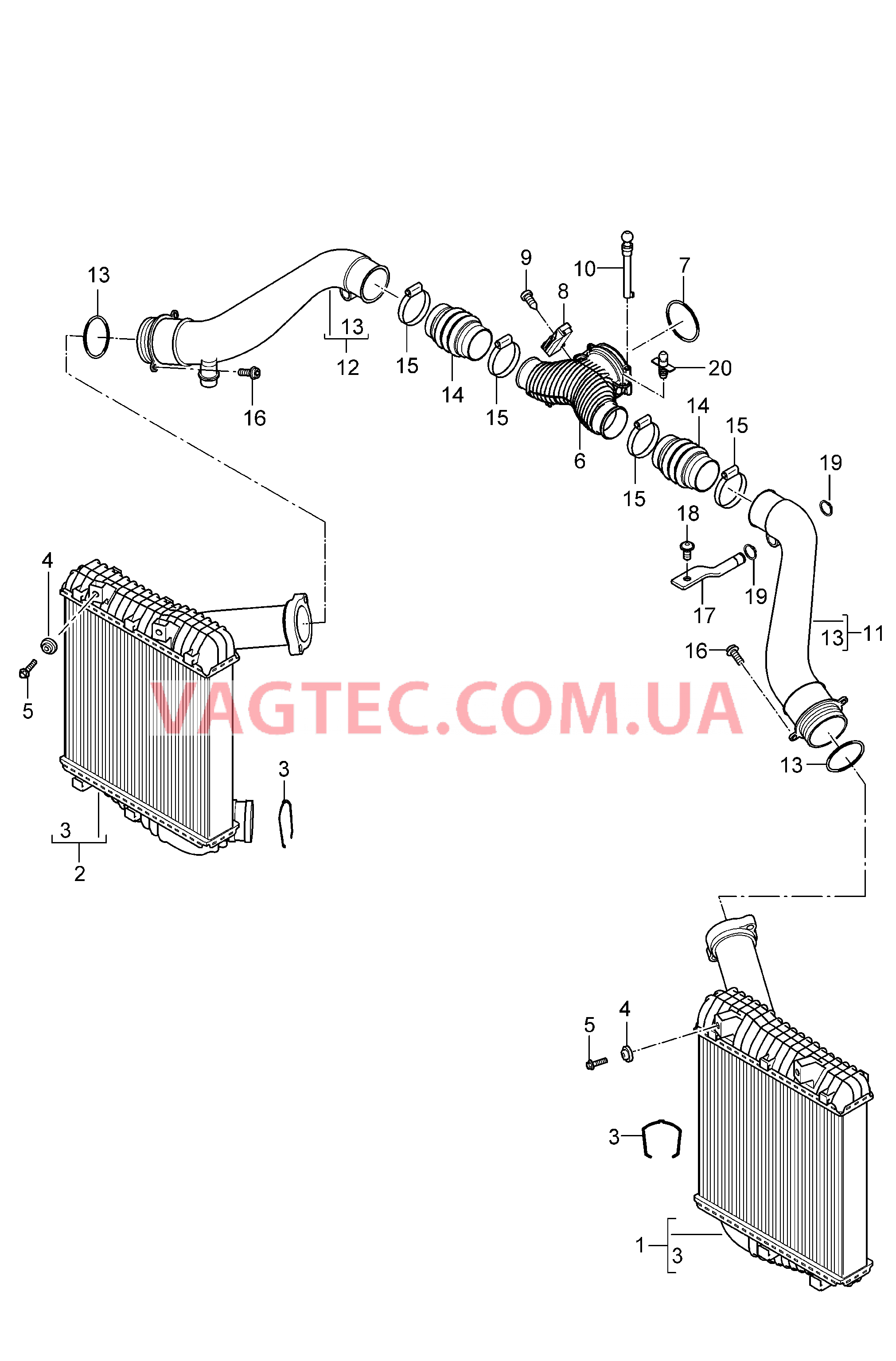 107-020 Интеркулер, Напорная трубка
						
						ID5Z для PORSCHE Cayenne 2007-2010USA