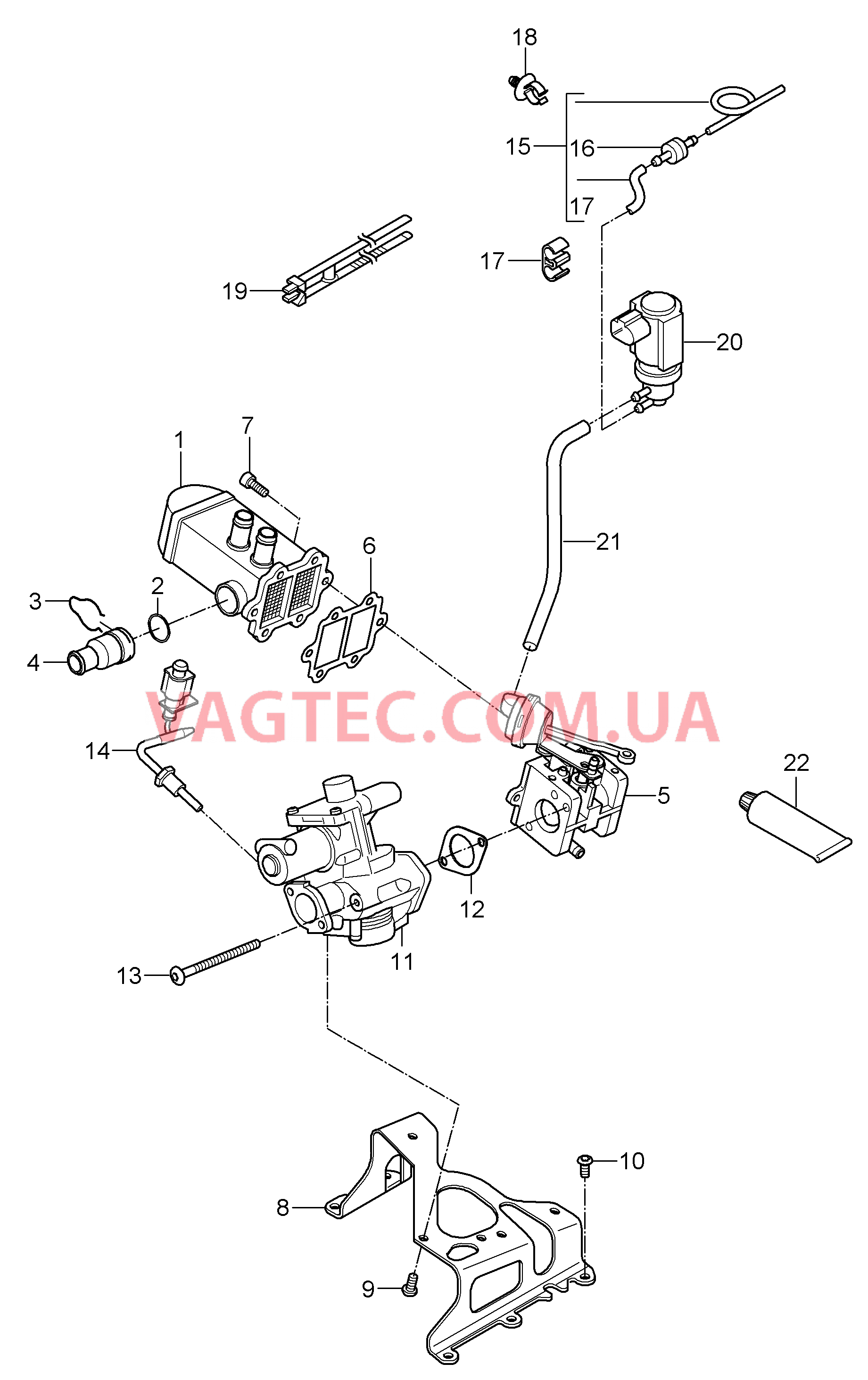 108-000 Рециркуляция ОГ, Вакуумная система
						
						M05.9D для PORSCHE Cayenne 2007-2010