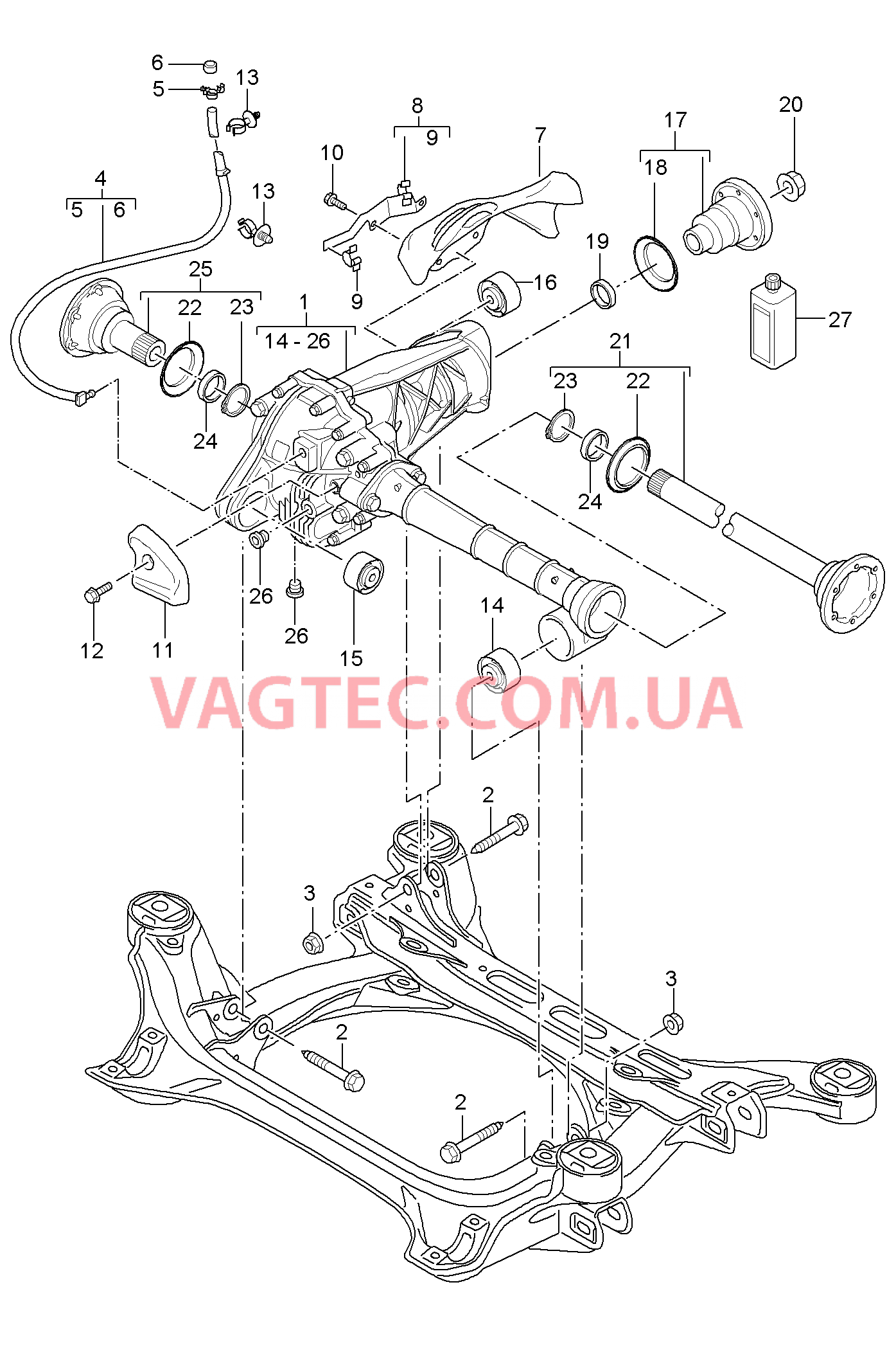 305-010 ГП передней оси, Готов к установке для PORSCHE Cayenne 2007-2010USA