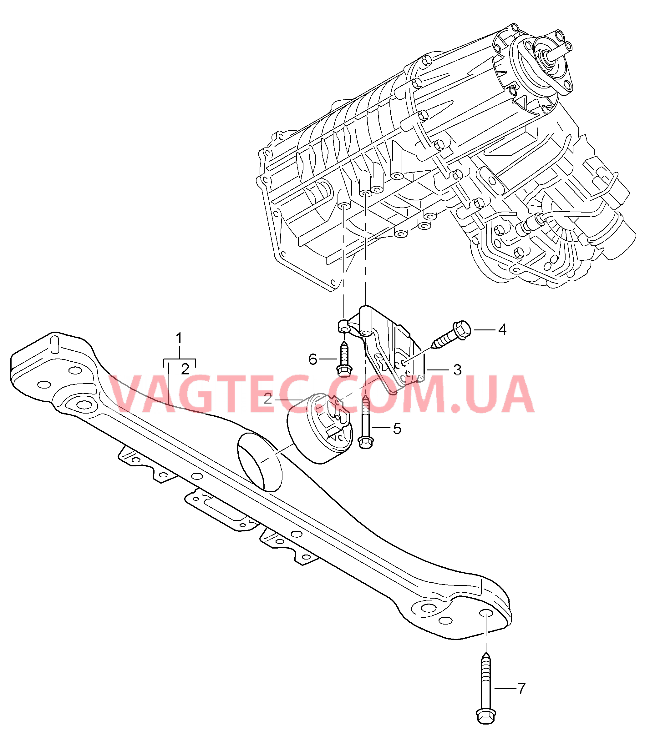 307-000 Раздаточная коробка, Подвеска коробки передач для PORSCHE Cayenne 2007-2010