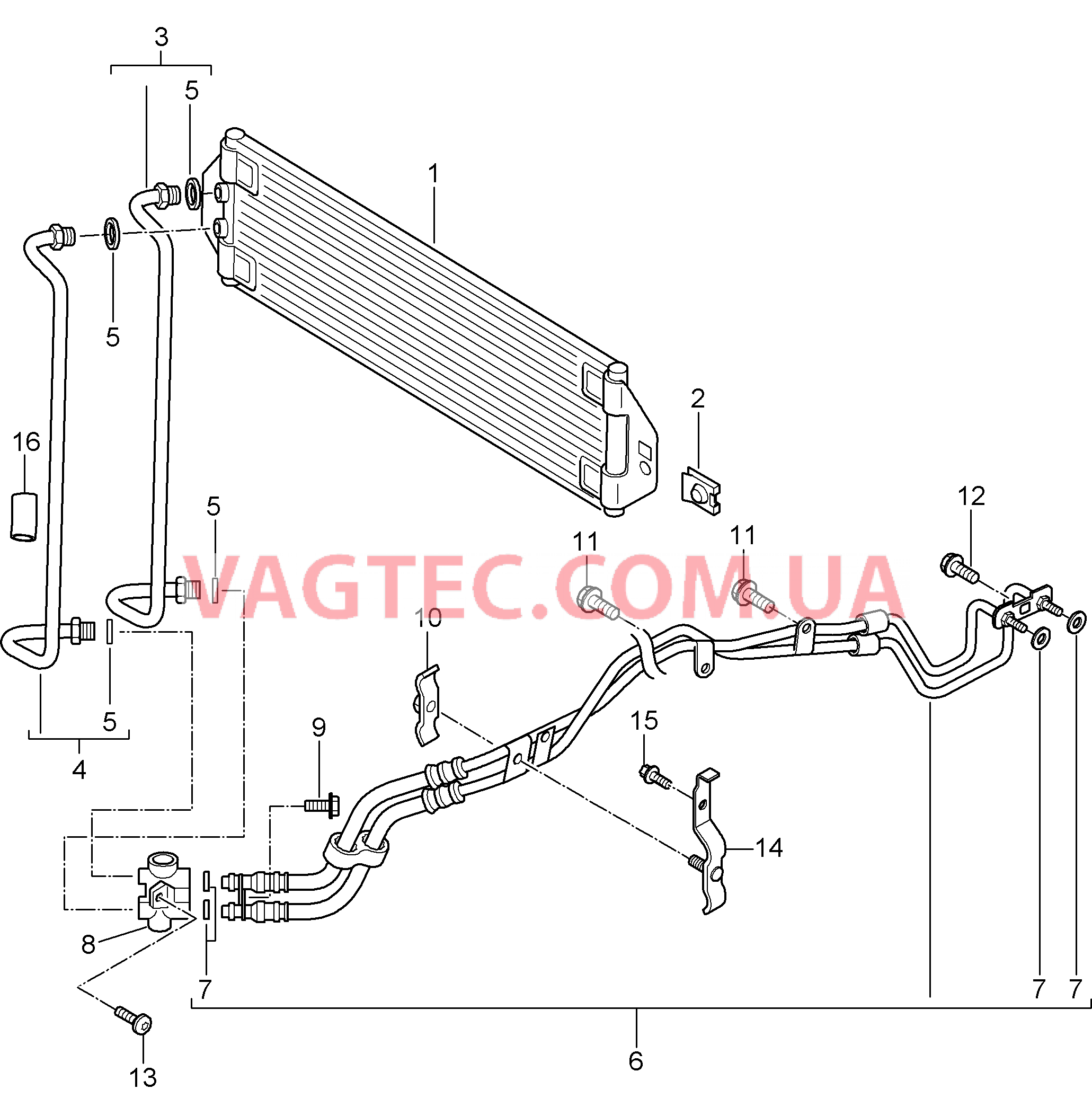 360-000 TIPTRONIC, Радиатор ATF, Магистрали ATF
						
						IG0R для PORSCHE Cayenne 2007-2010