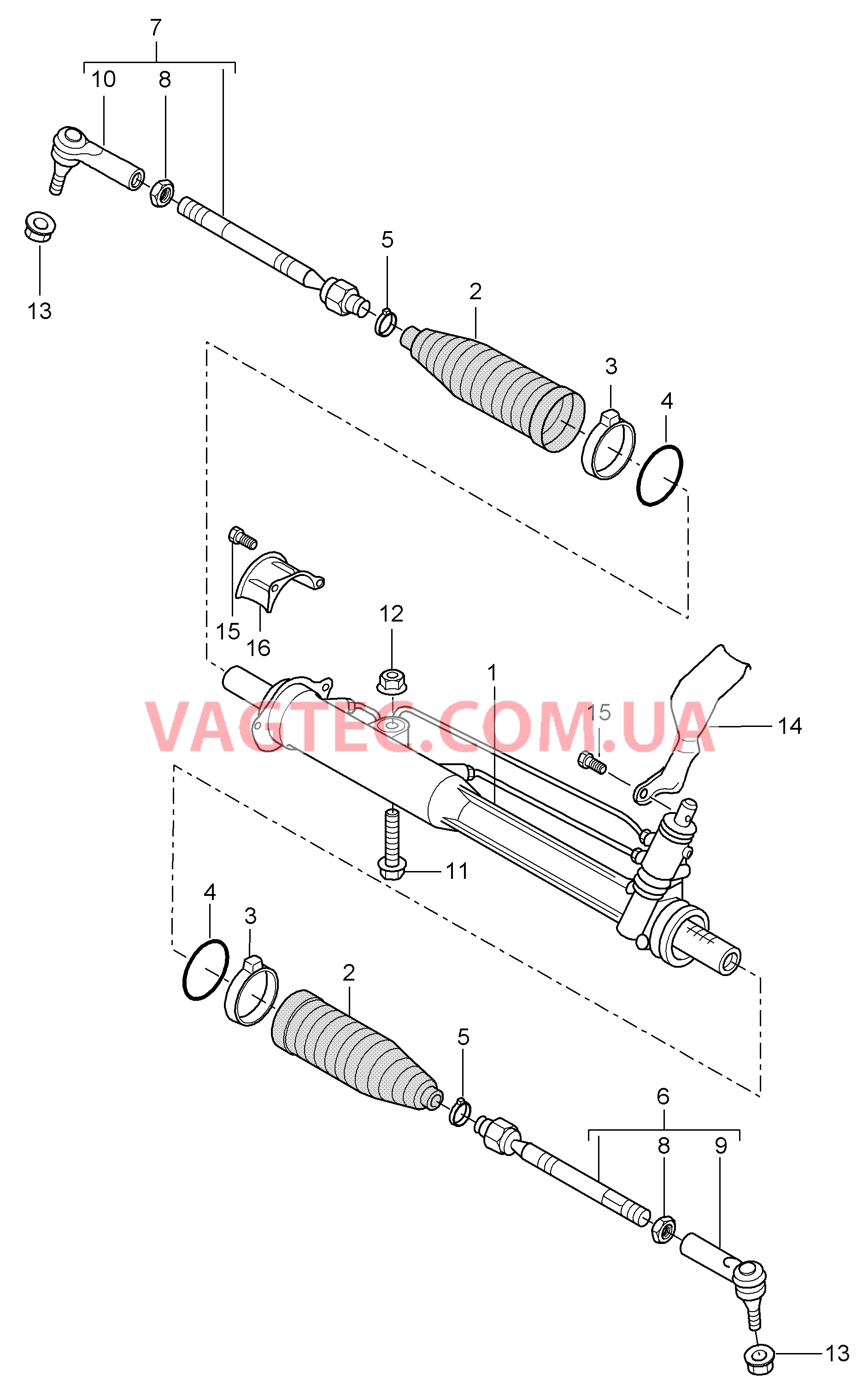 403-000 Рул.управ.с усилителем, Рулевой механизм, Элементы управления для PORSCHE Cayenne 2007-2010USA