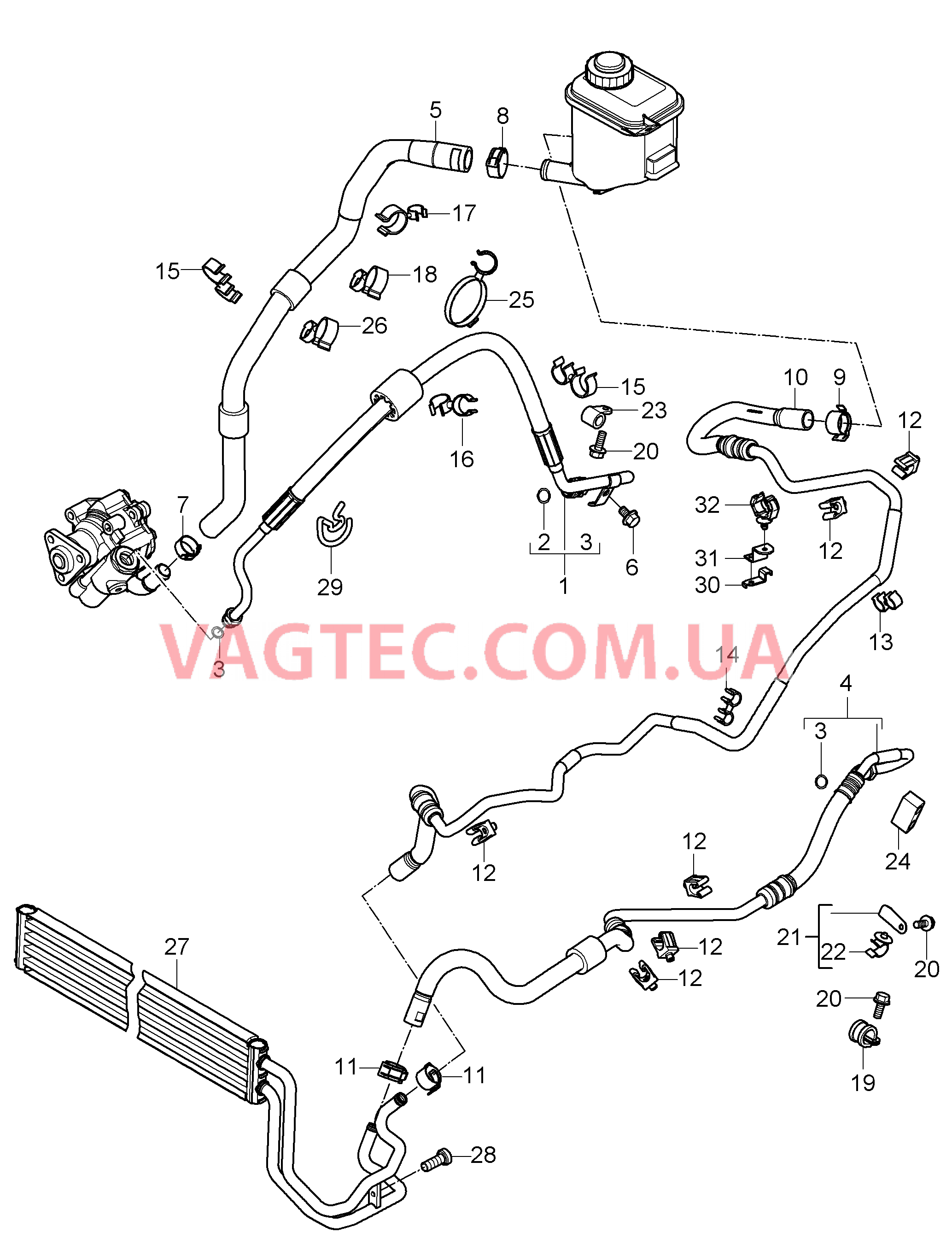 403-002 Рул.управ.с усилителем, Линии, Масляный радиатор, различные детали, для, см. таблицу-вклейку, -PDCC-, 4/03/15
						
						ID5X/D50 для PORSCHE Cayenne 2007-2010USA