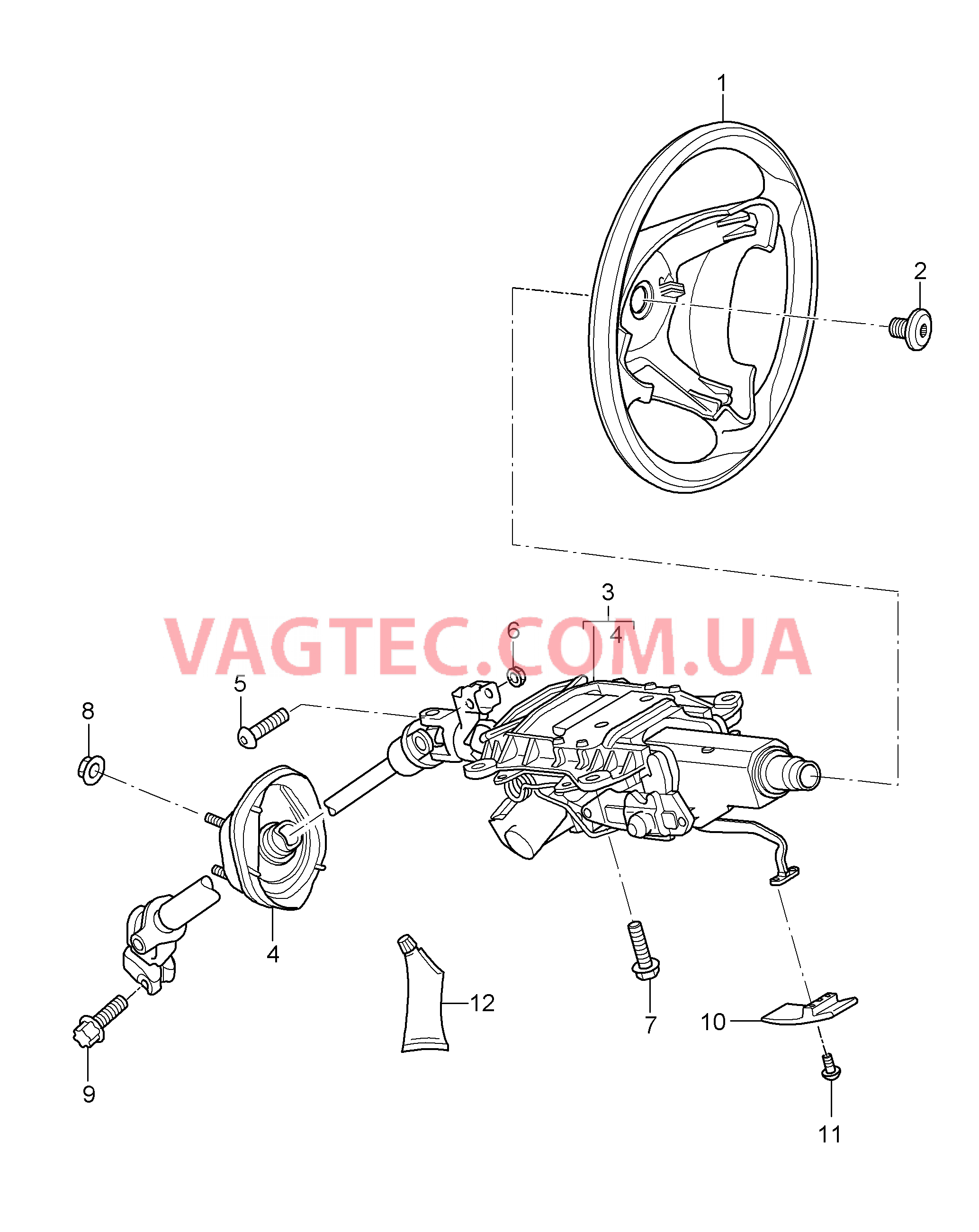 403-005 Рулевые колеса, Рулевая колонка, Рулевой вал для PORSCHE Cayenne 2007-2010USA